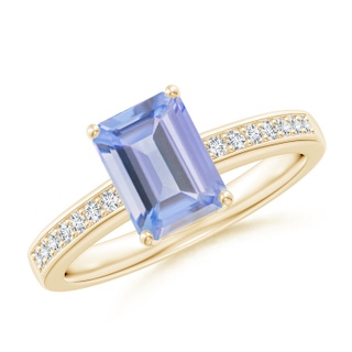 Emerald Cut A Tanzanite
