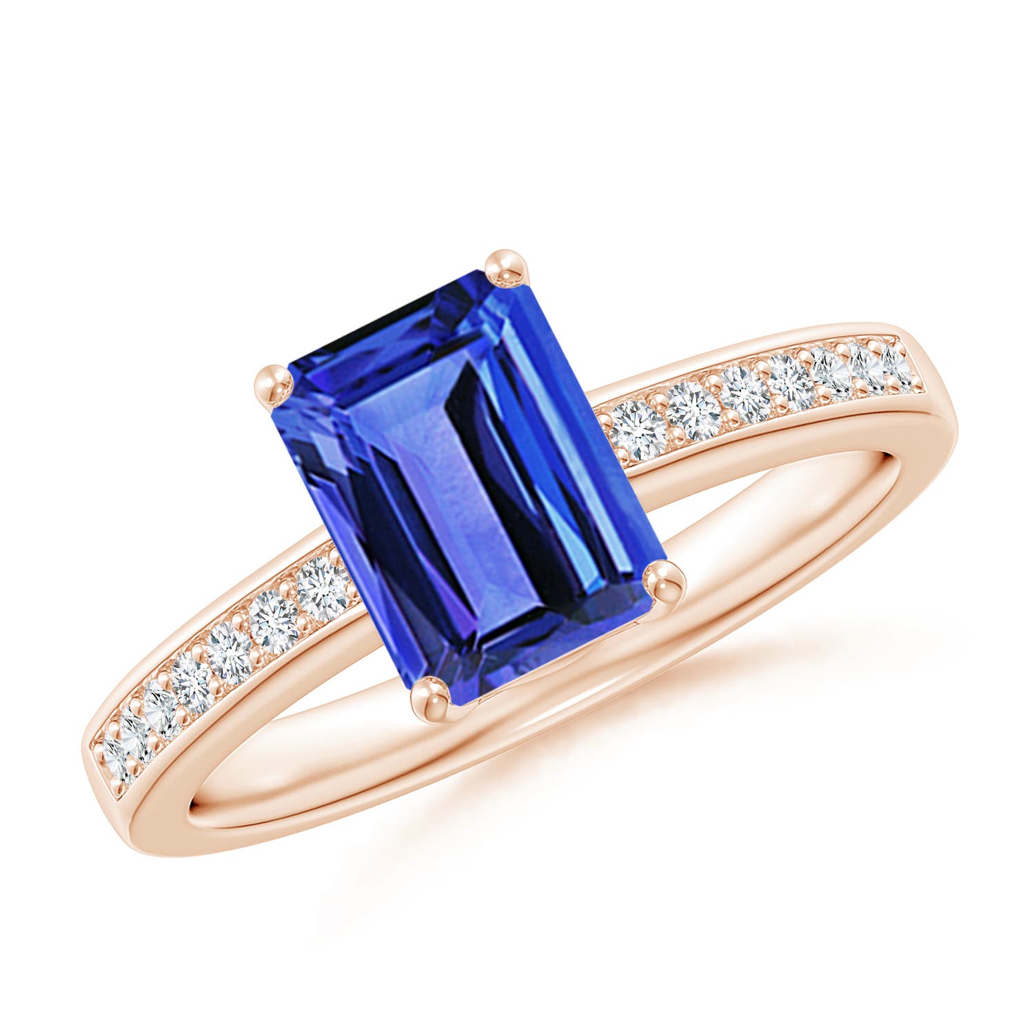 AAA - Tanzanite / 1.64 CT / 14 KT Rose Gold