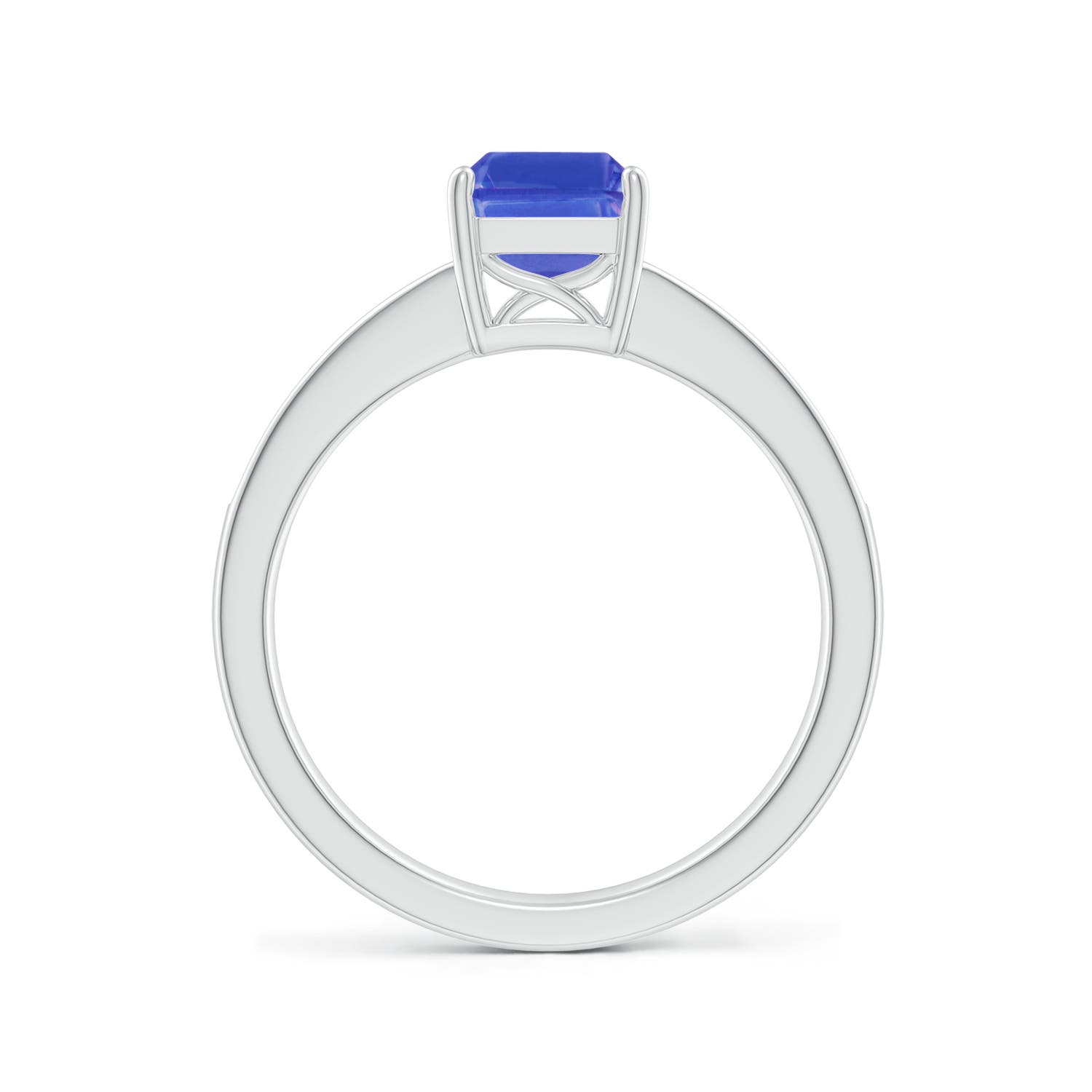 AAA - Tanzanite / 1.64 CT / 14 KT White Gold