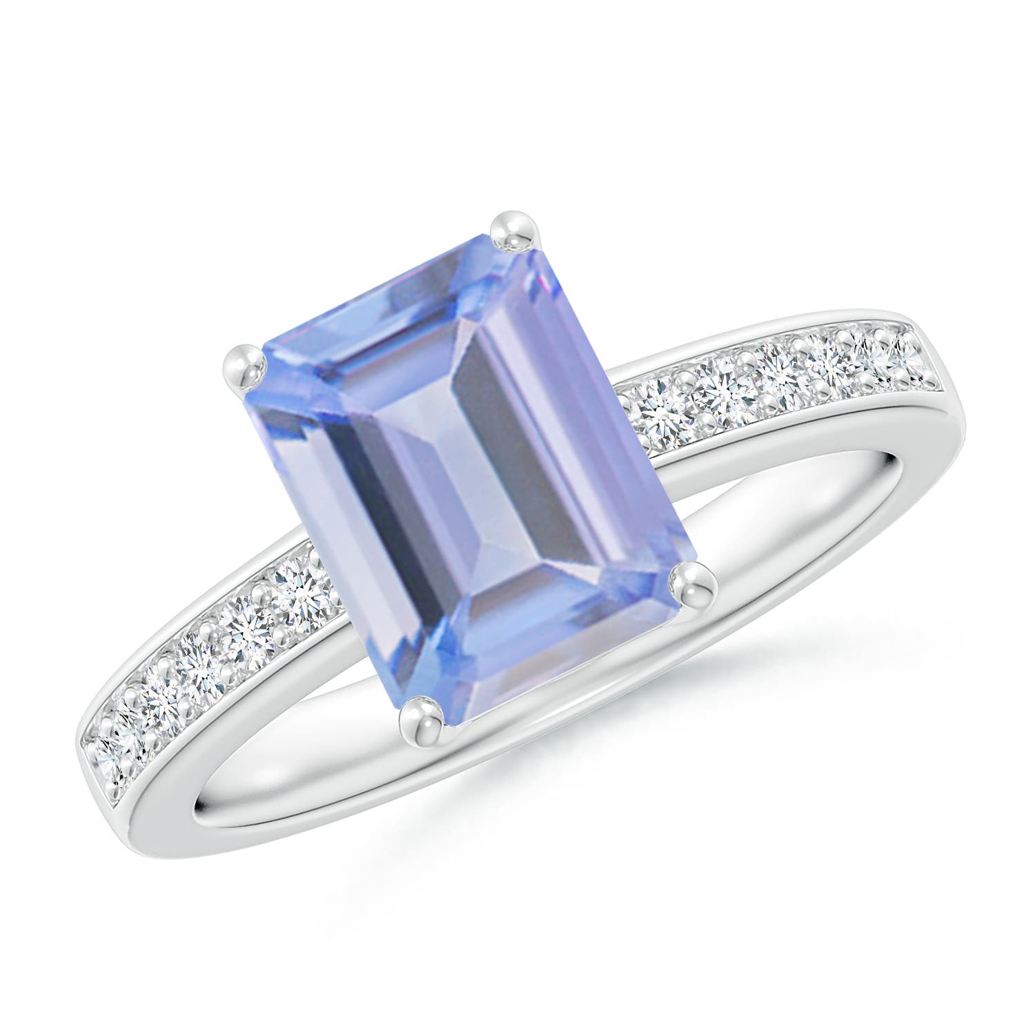 A - Tanzanite / 2.54 CT / 14 KT White Gold