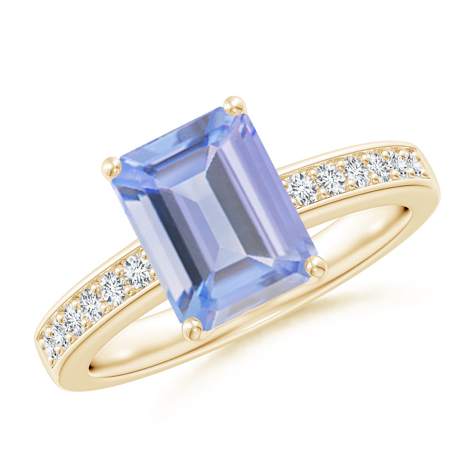 A - Tanzanite / 2.54 CT / 14 KT Yellow Gold