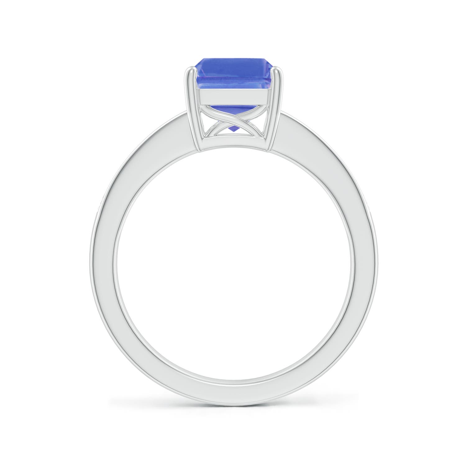 AA - Tanzanite / 2.54 CT / 14 KT White Gold