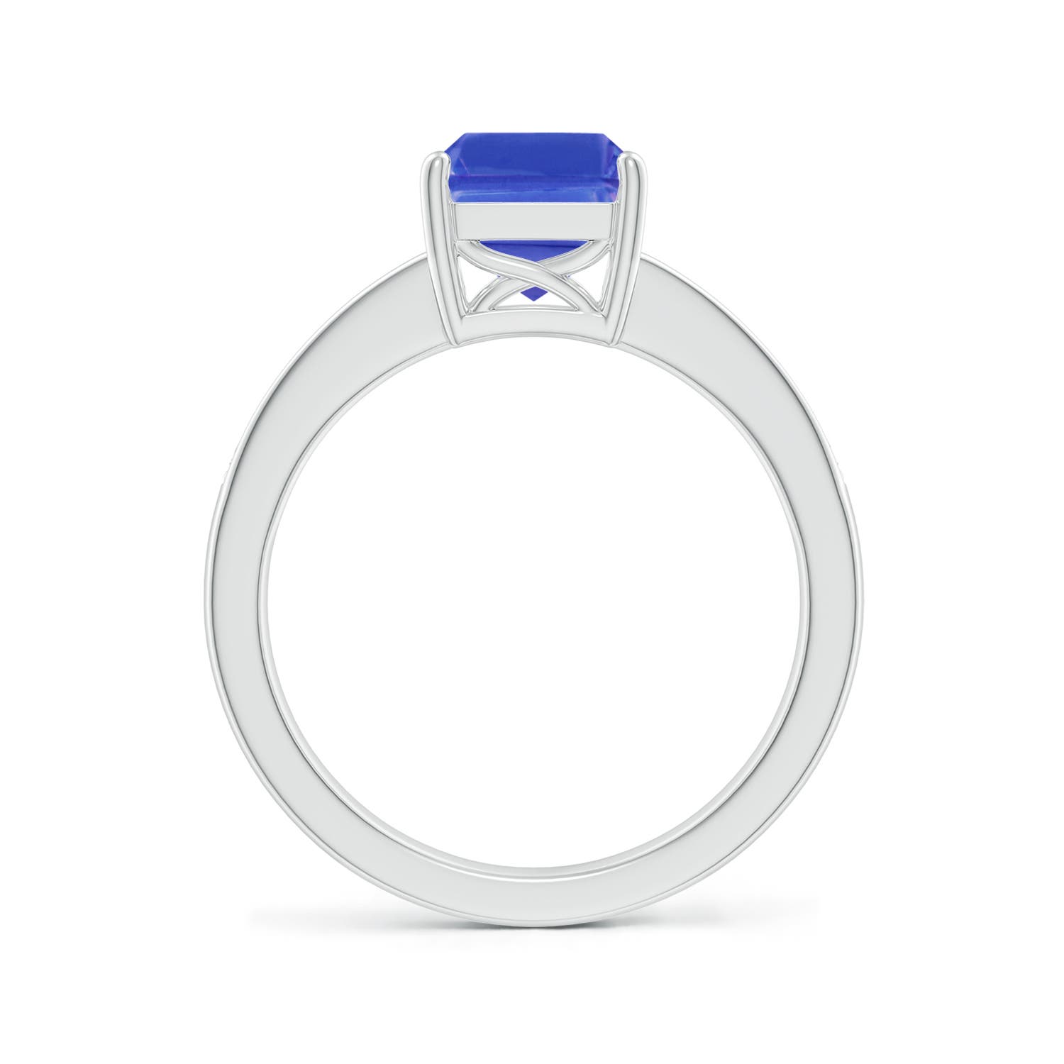 AAA - Tanzanite / 2.54 CT / 14 KT White Gold