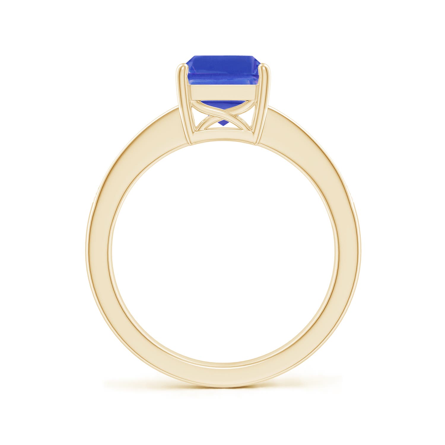 AAA - Tanzanite / 2.54 CT / 14 KT Yellow Gold