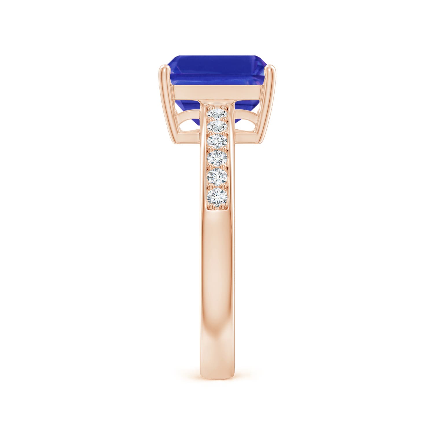 AAAA - Tanzanite / 2.54 CT / 14 KT Rose Gold