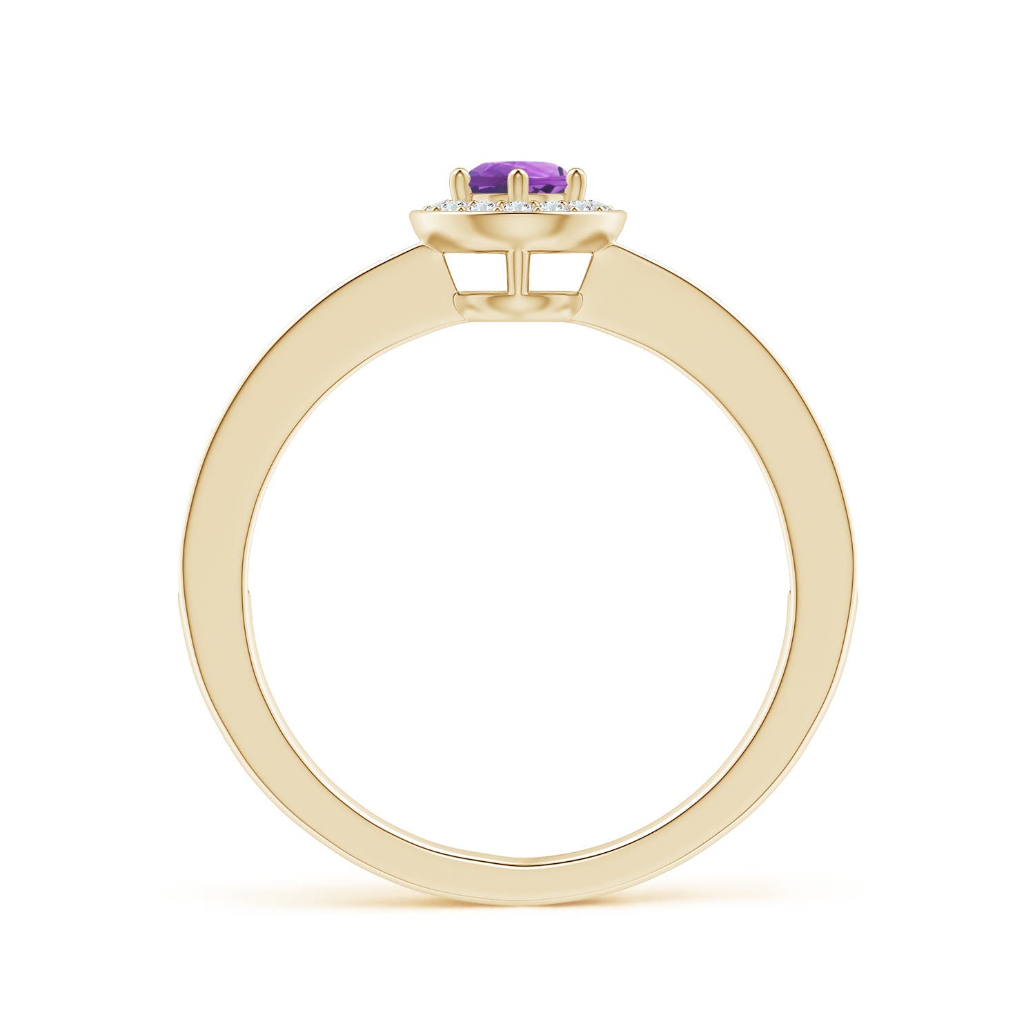 AA - Amethyst / 0.41 CT / 14 KT Yellow Gold