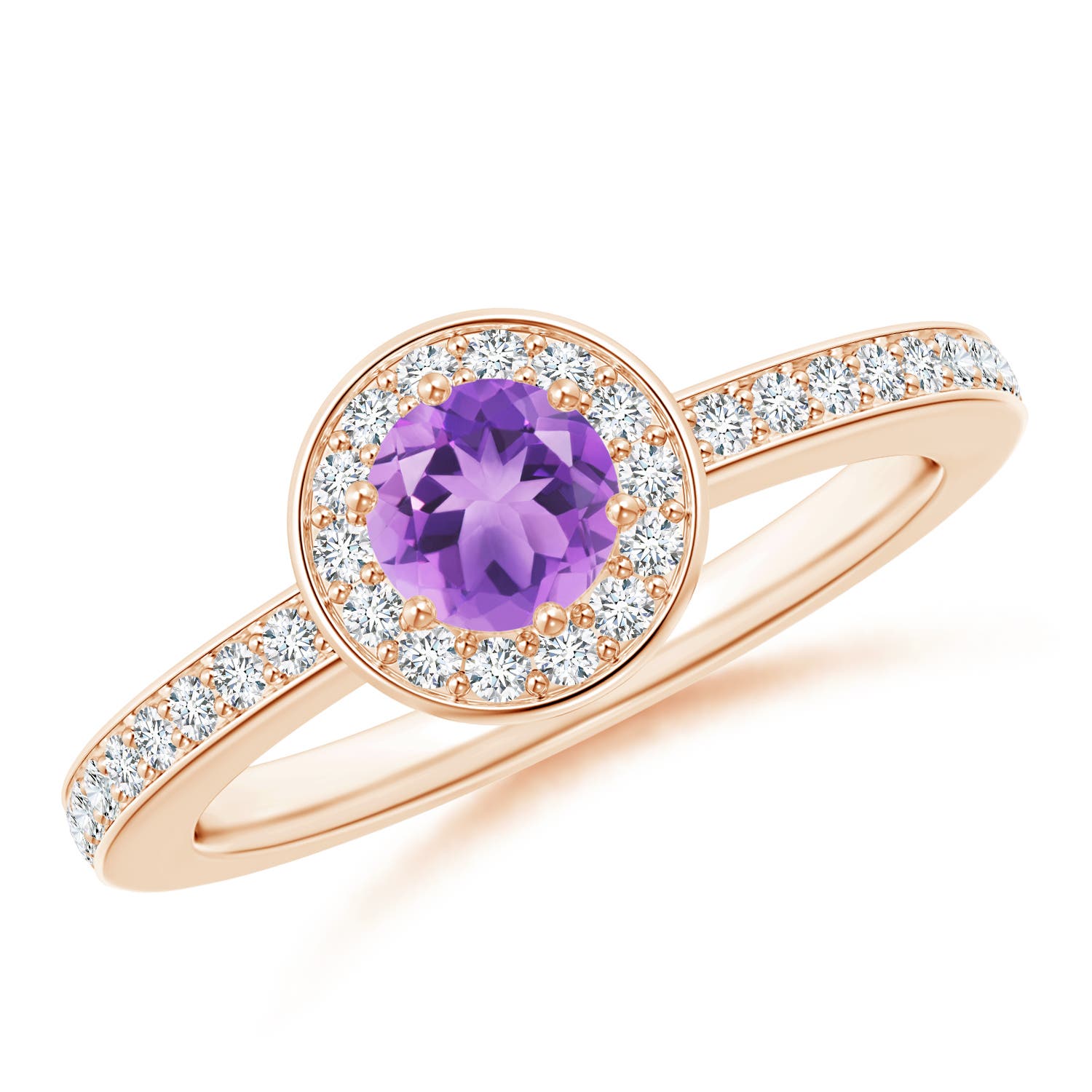 A - Amethyst / 0.67 CT / 14 KT Rose Gold