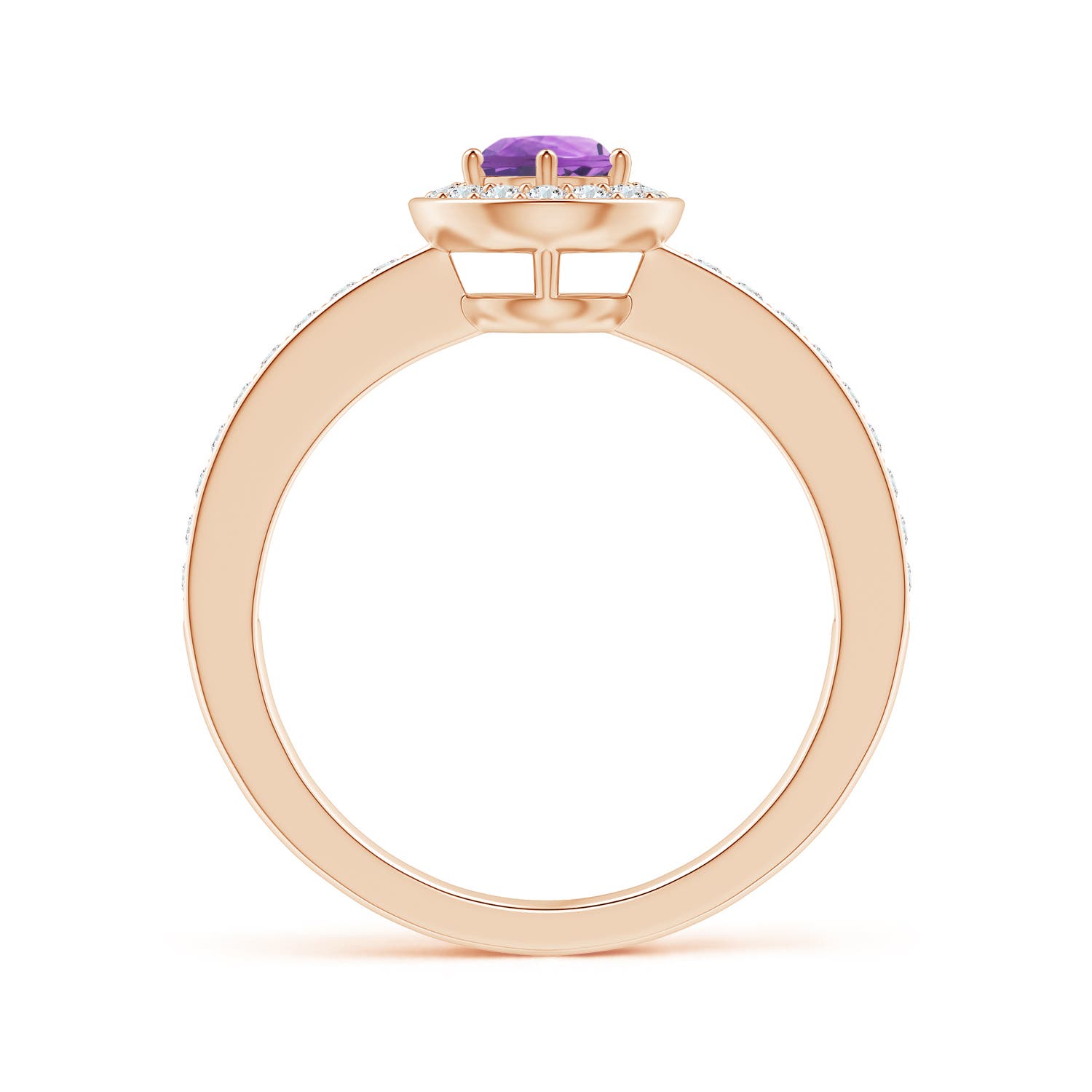 A - Amethyst / 0.67 CT / 14 KT Rose Gold