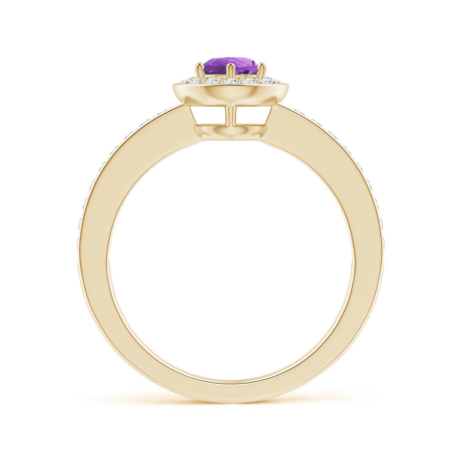 AA - Amethyst / 0.67 CT / 14 KT Yellow Gold