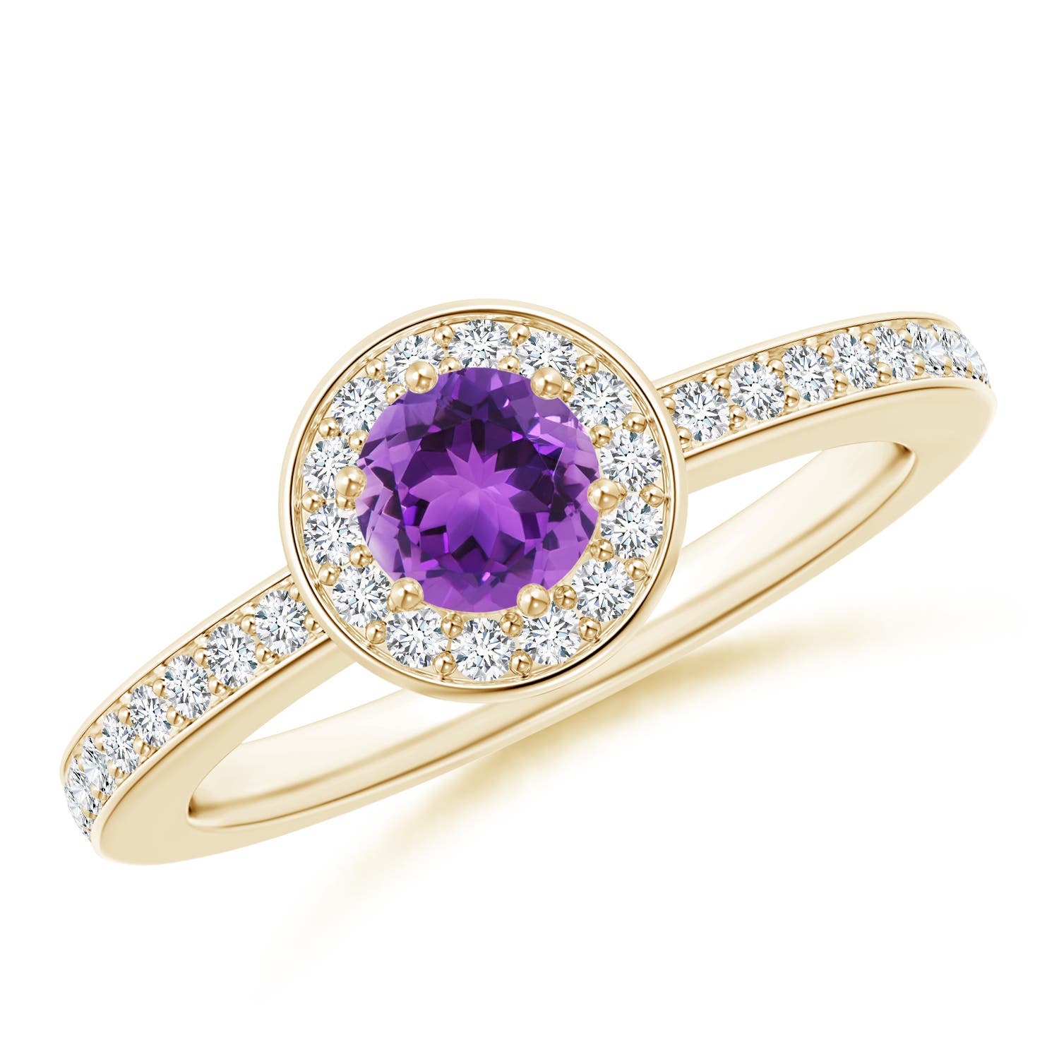 AAA - Amethyst / 0.67 CT / 14 KT Yellow Gold