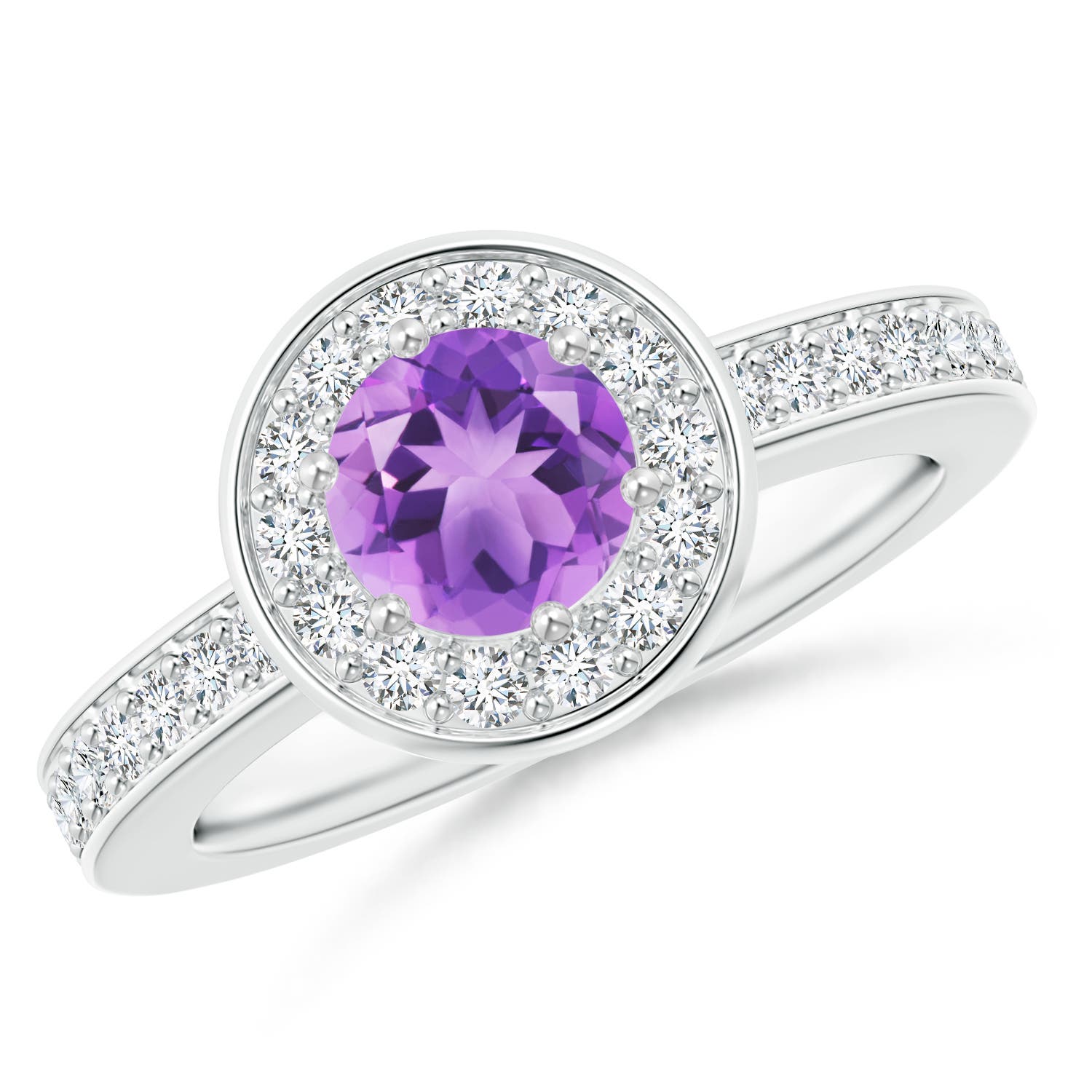 A - Amethyst / 1.16 CT / 14 KT White Gold