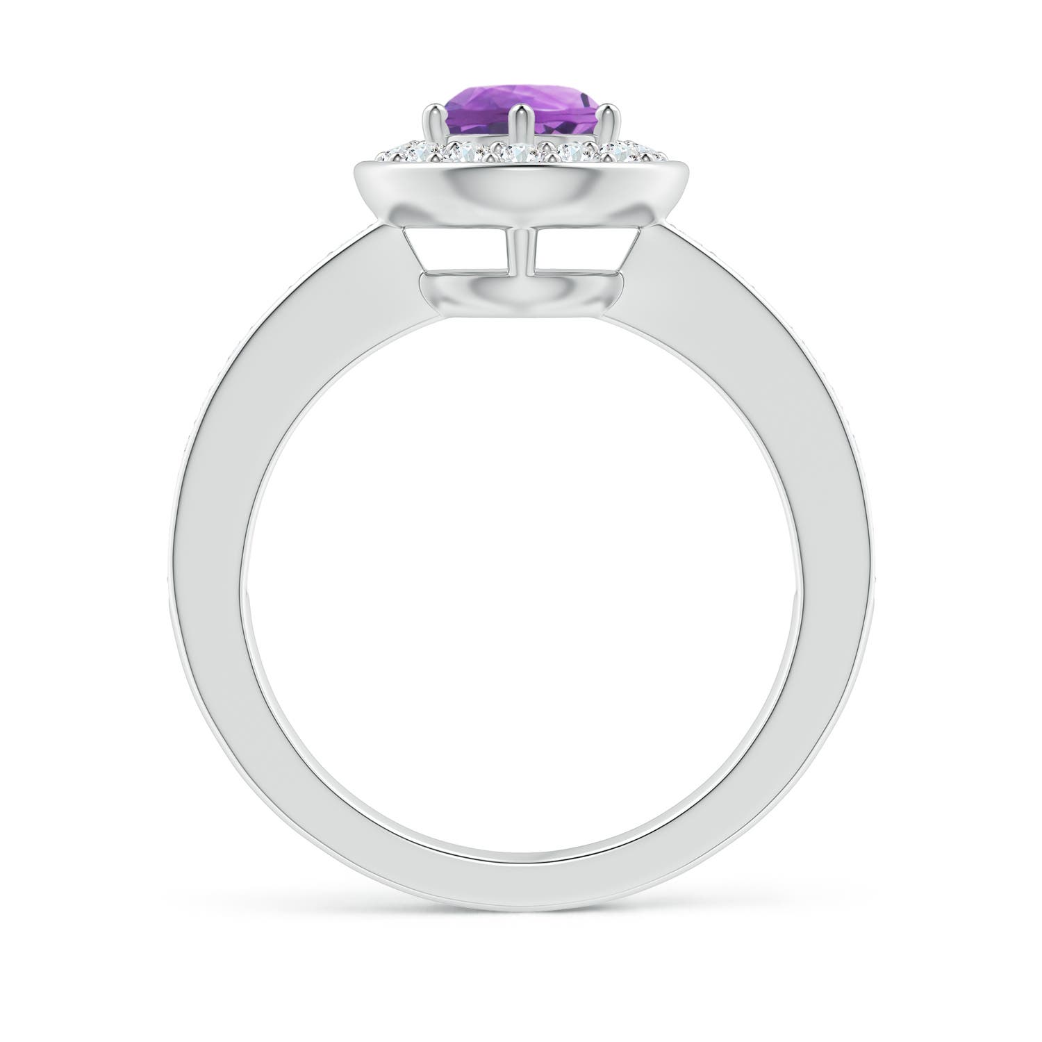 A - Amethyst / 1.16 CT / 14 KT White Gold