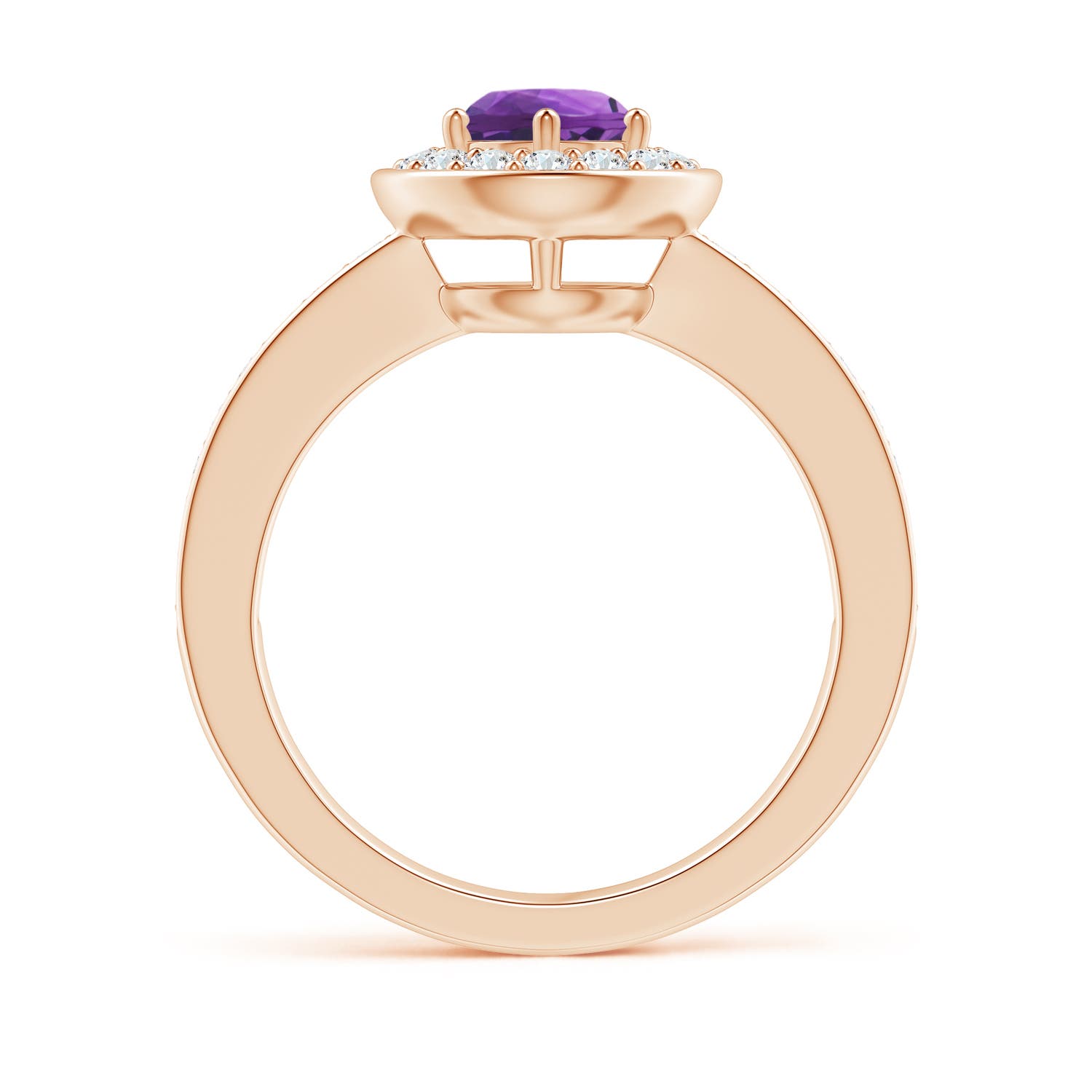 AAA - Amethyst / 1.16 CT / 14 KT Rose Gold