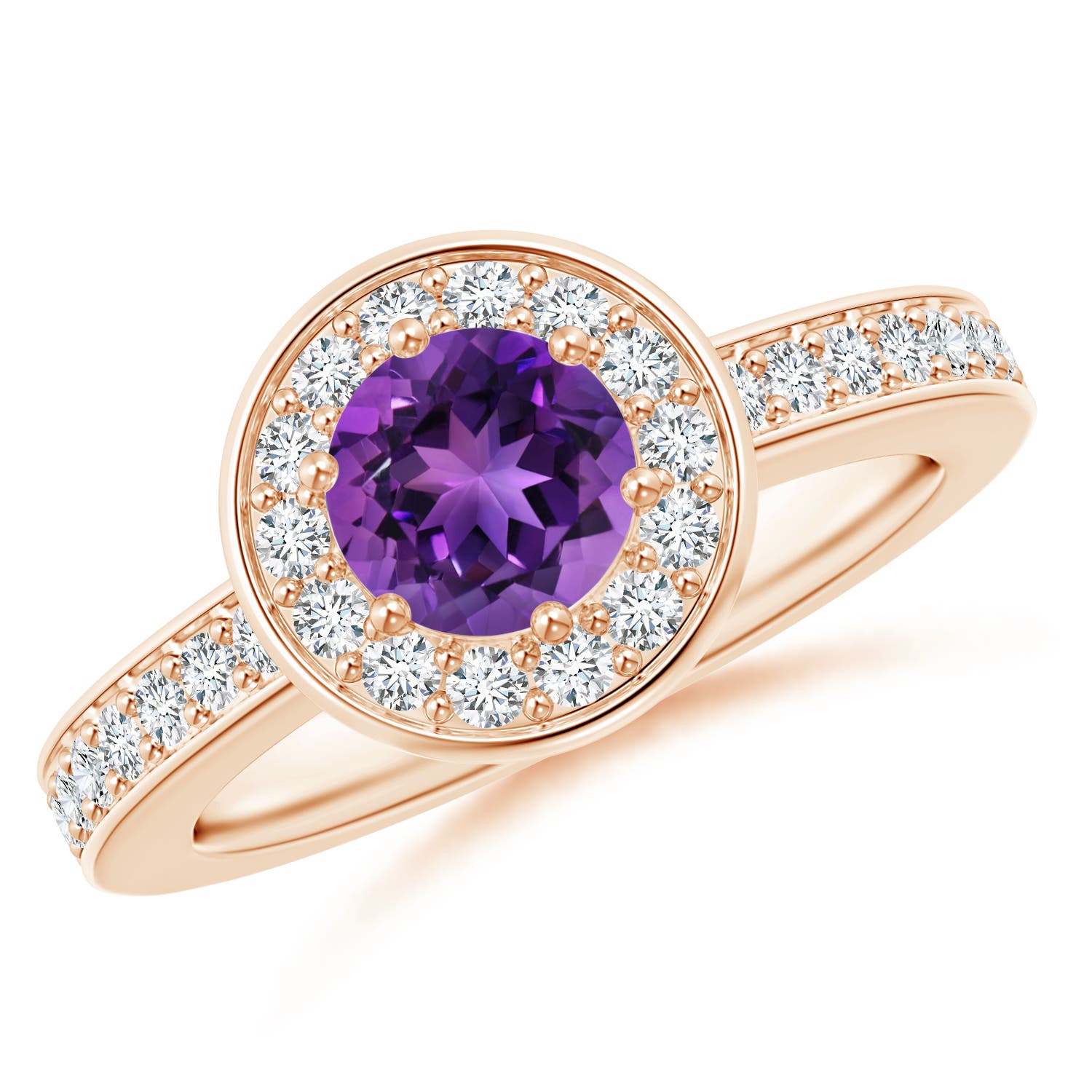 AAAA - Amethyst / 1.16 CT / 14 KT Rose Gold