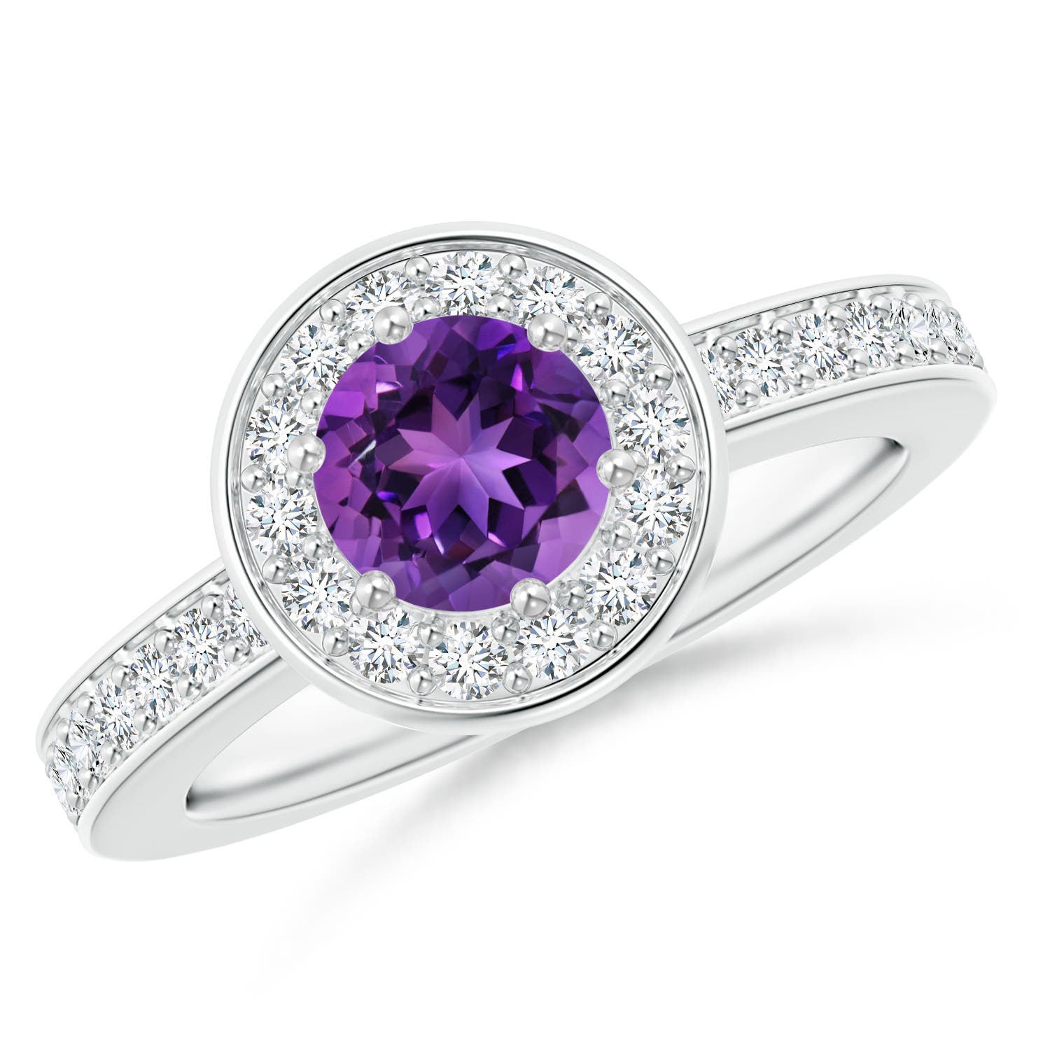 AAAA - Amethyst / 1.16 CT / 14 KT White Gold