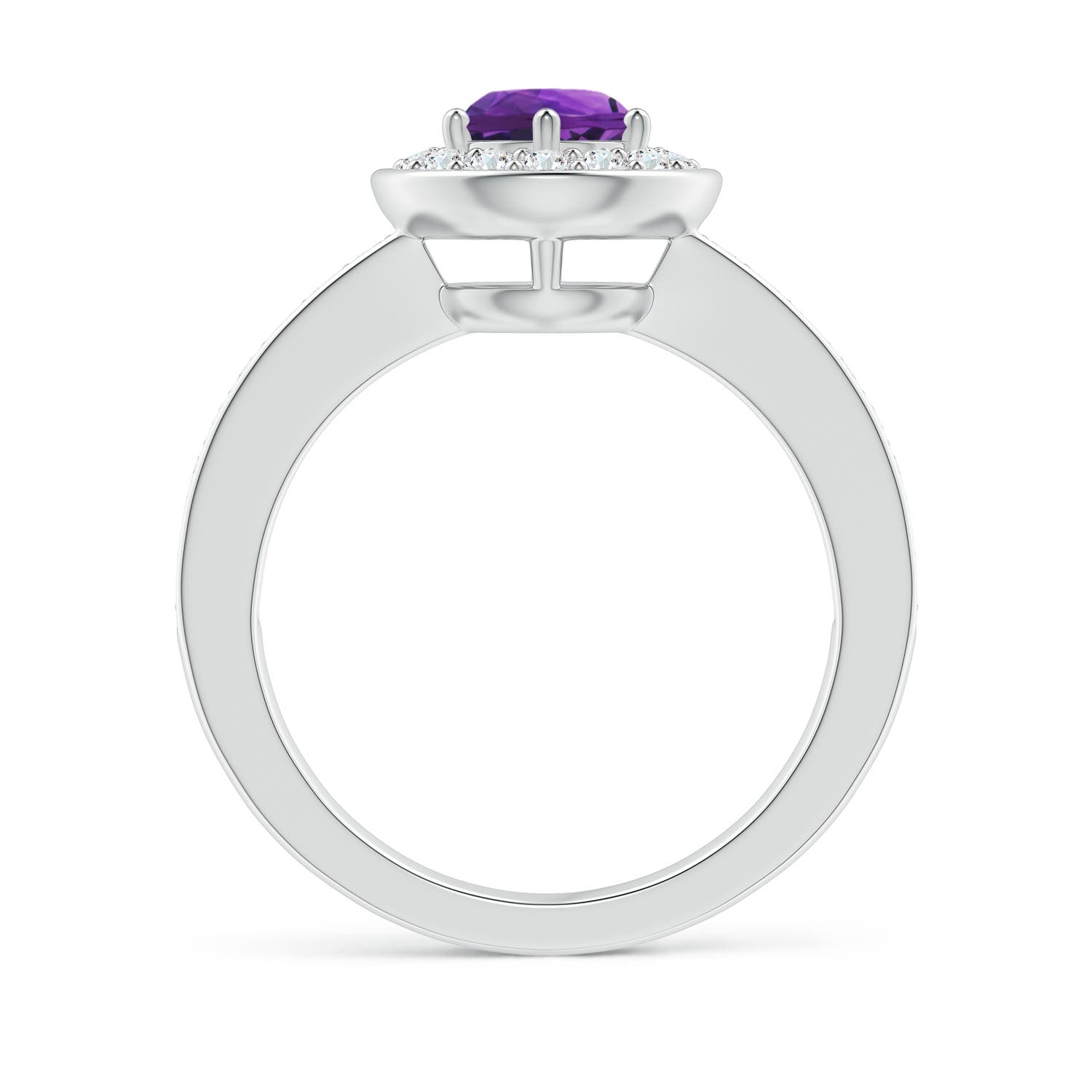 AAAA - Amethyst / 1.16 CT / 14 KT White Gold