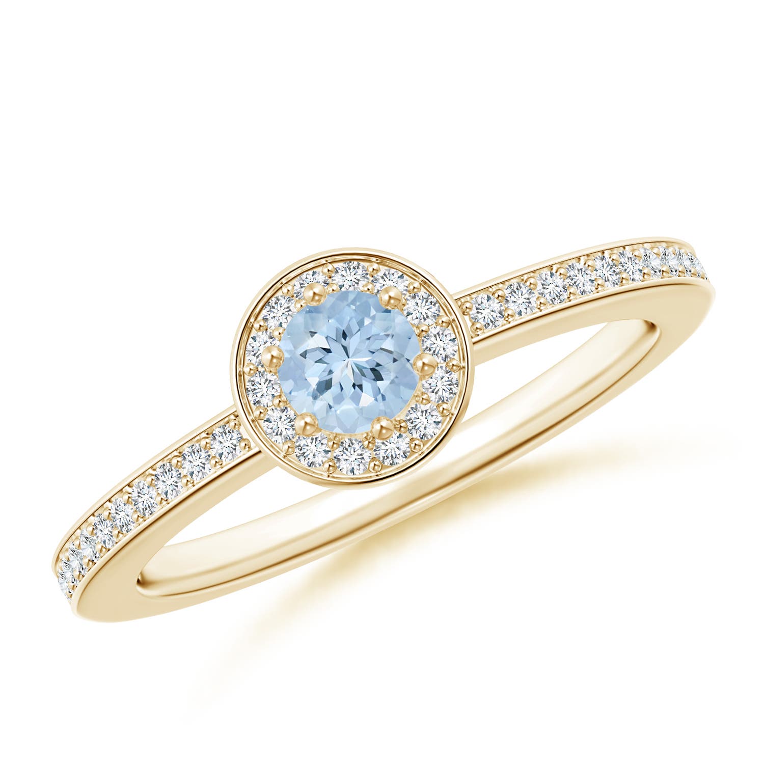 AA - Aquamarine / 0.36 CT / 14 KT Yellow Gold