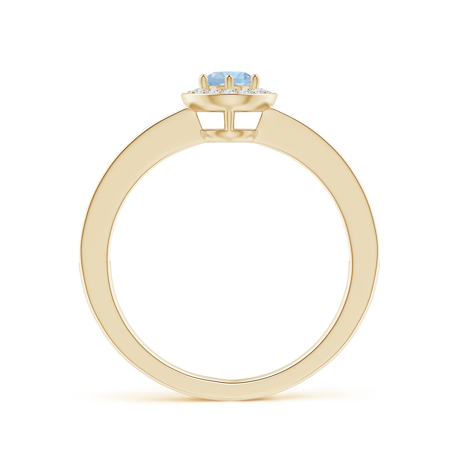 AA - Aquamarine / 0.36 CT / 14 KT Yellow Gold