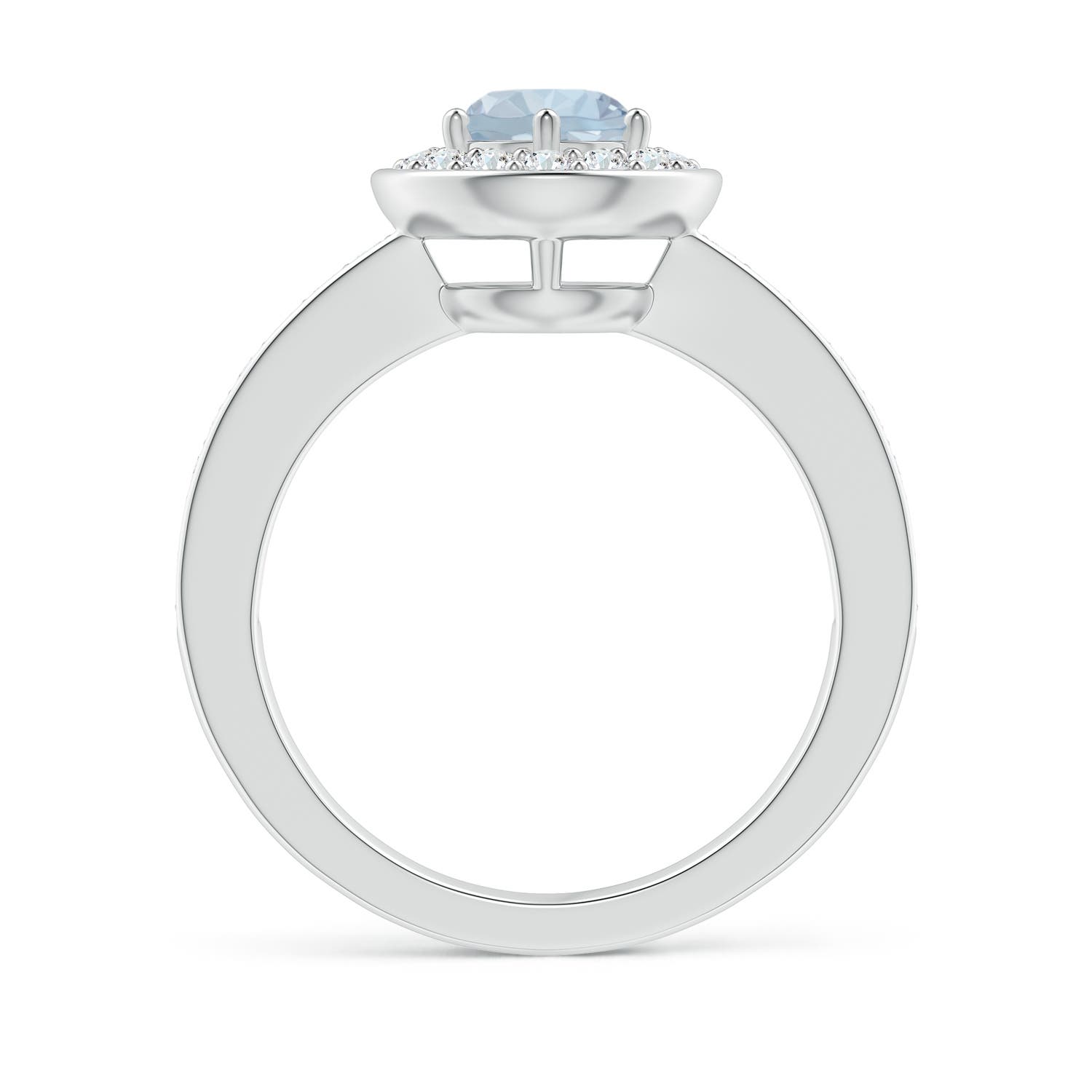 A - Aquamarine / 1.08 CT / 14 KT White Gold