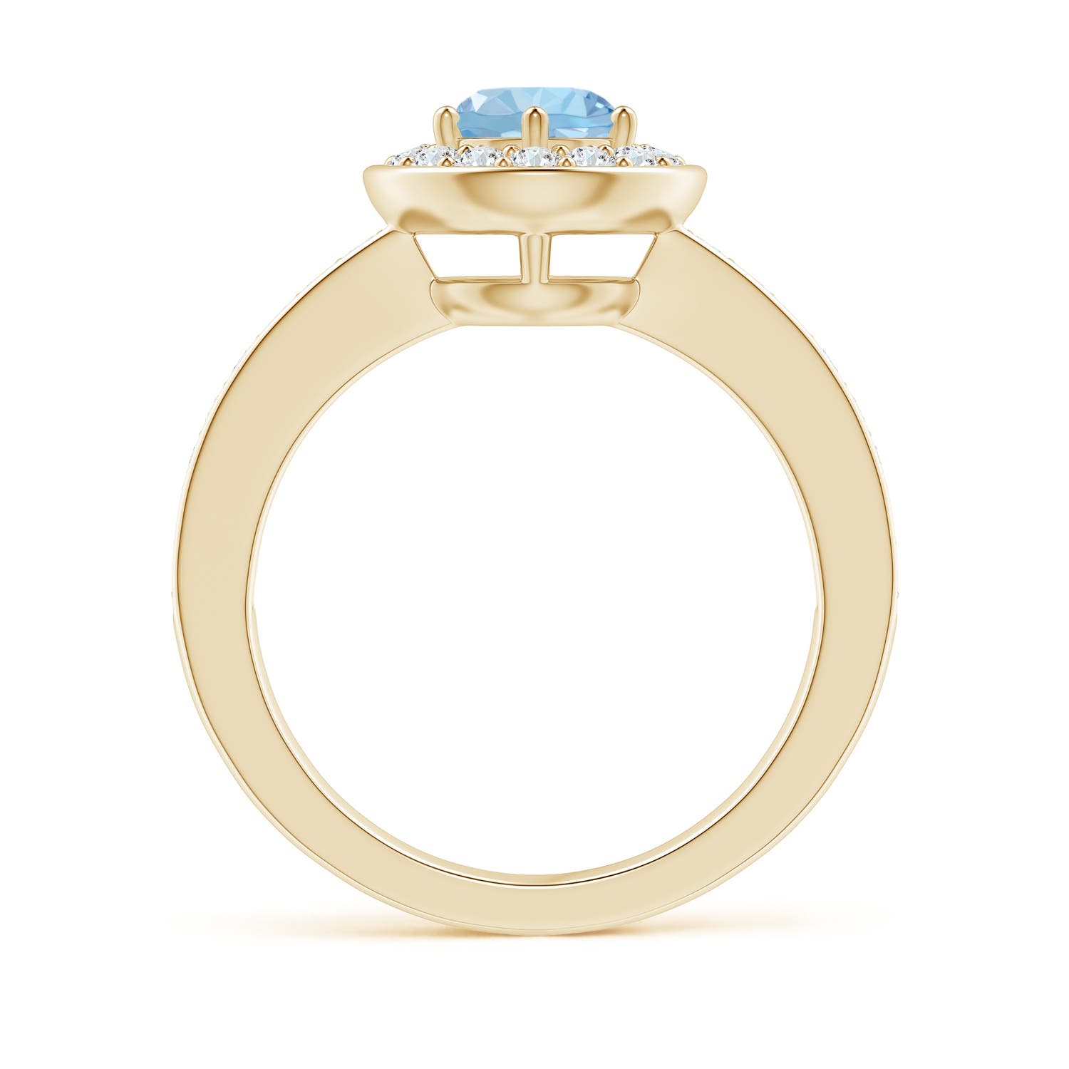 AAA - Aquamarine / 1.08 CT / 14 KT Yellow Gold