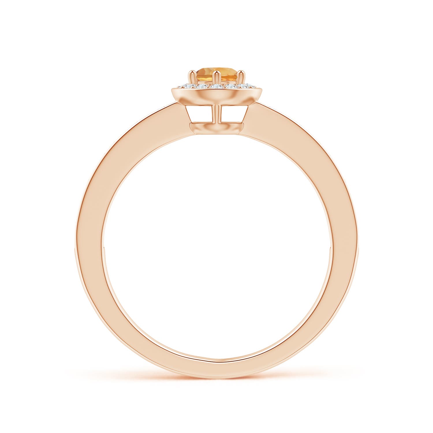 A - Citrine / 0.39 CT / 14 KT Rose Gold