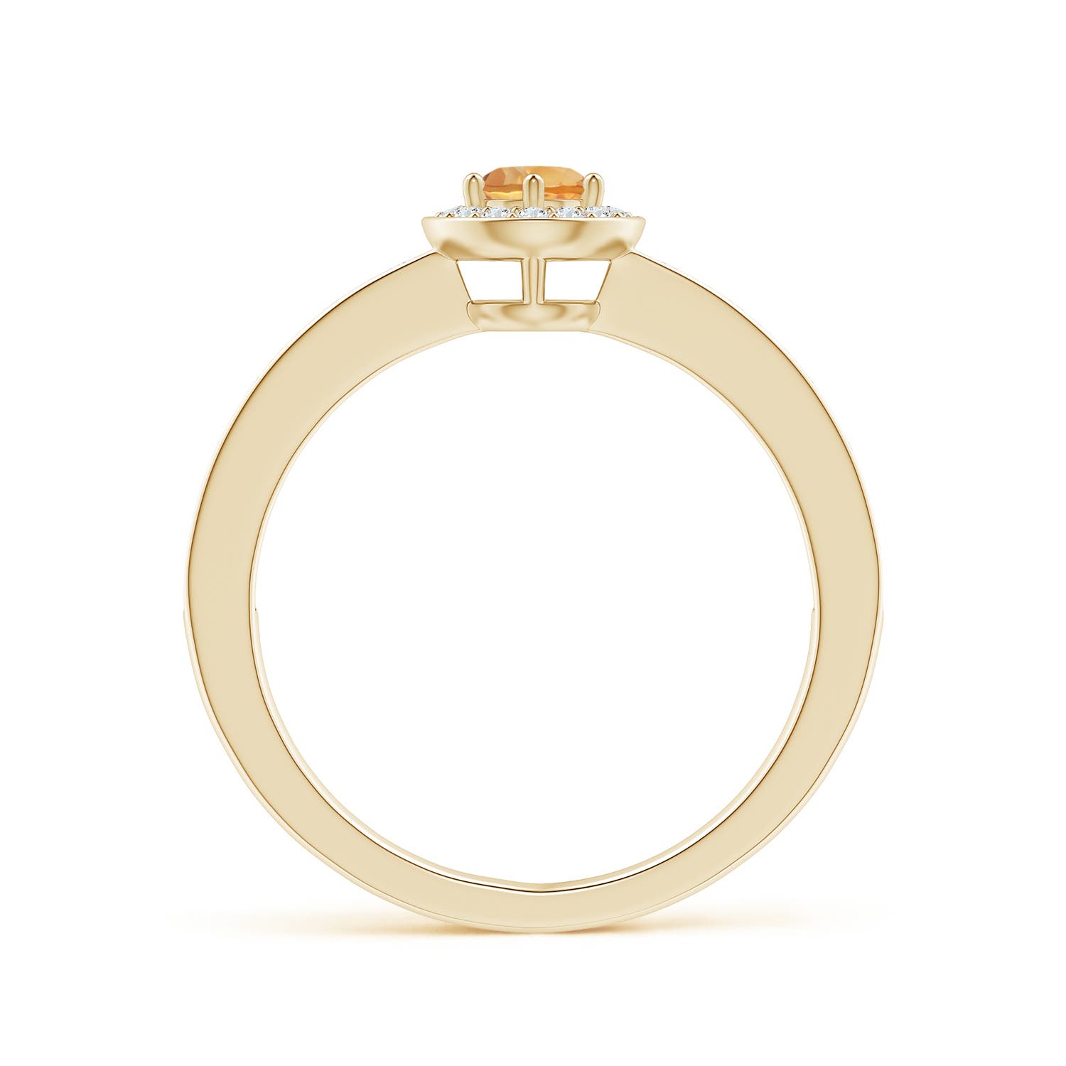 A - Citrine / 0.39 CT / 14 KT Yellow Gold