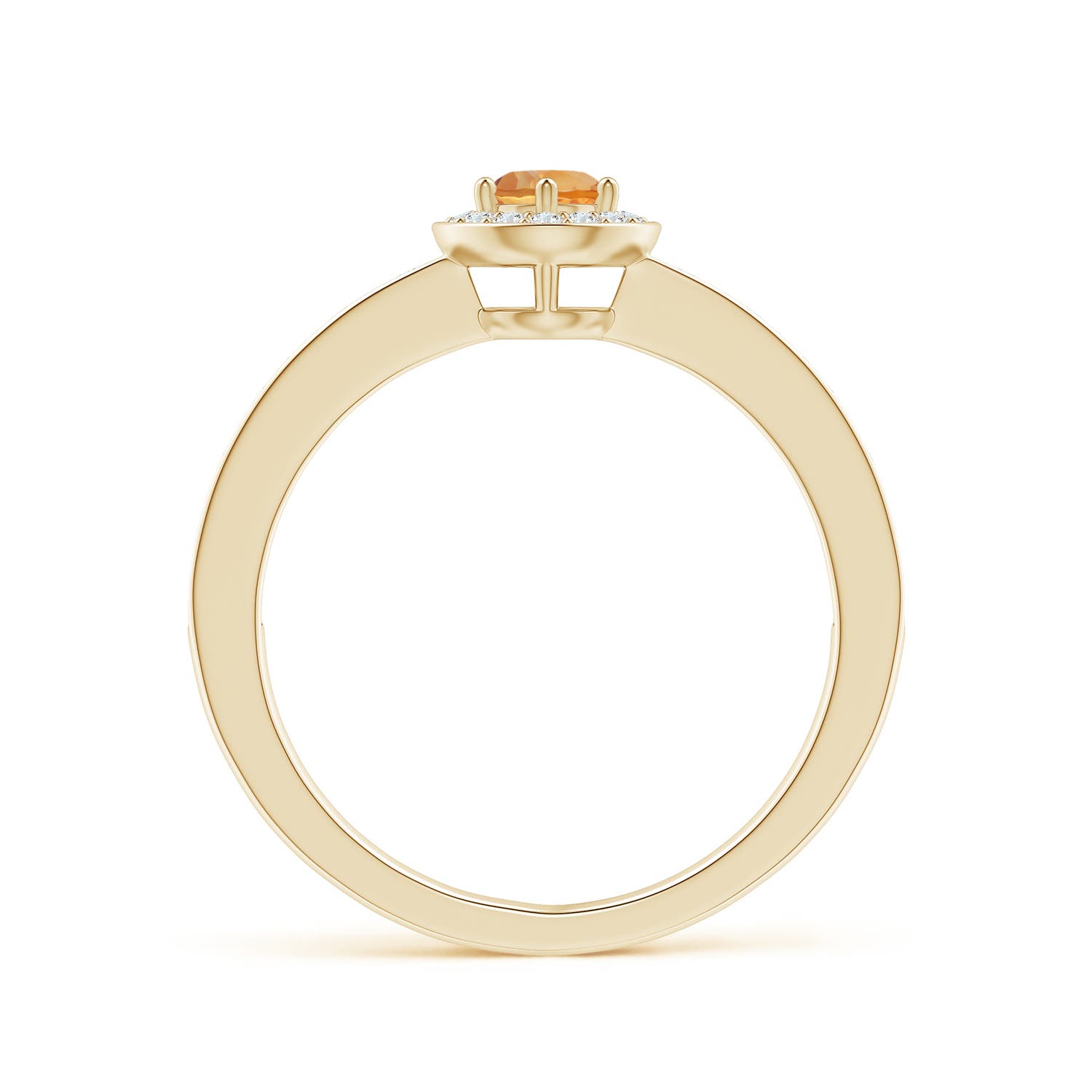 AA - Citrine / 0.39 CT / 14 KT Yellow Gold