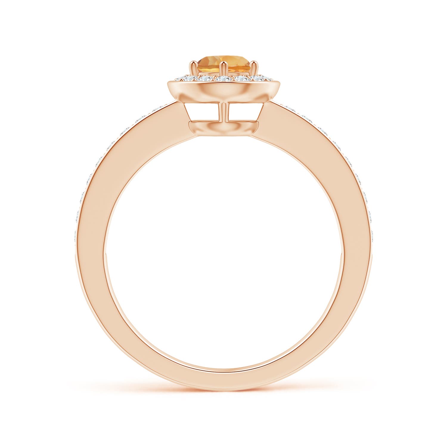 A - Citrine / 0.67 CT / 14 KT Rose Gold