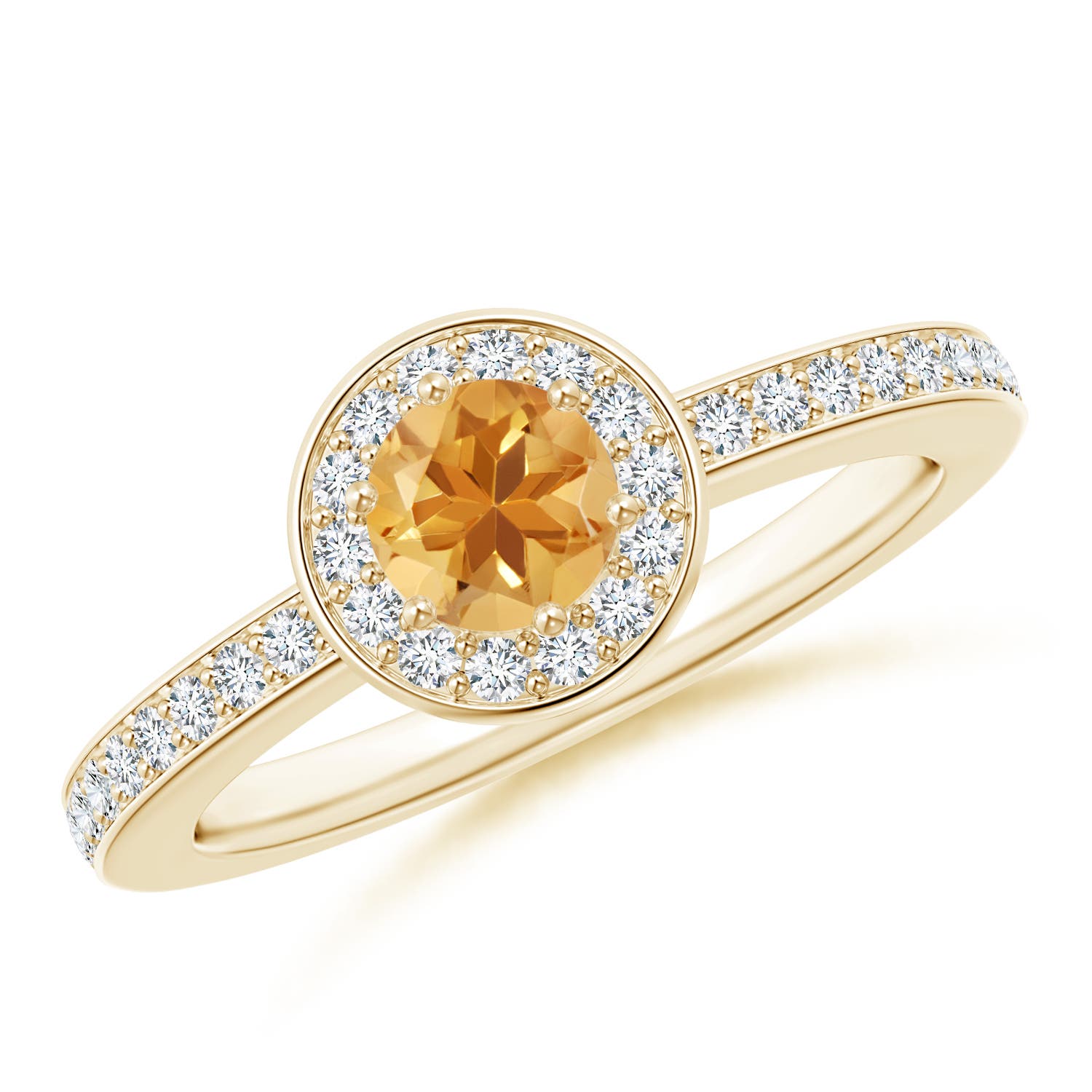 A - Citrine / 0.67 CT / 14 KT Yellow Gold