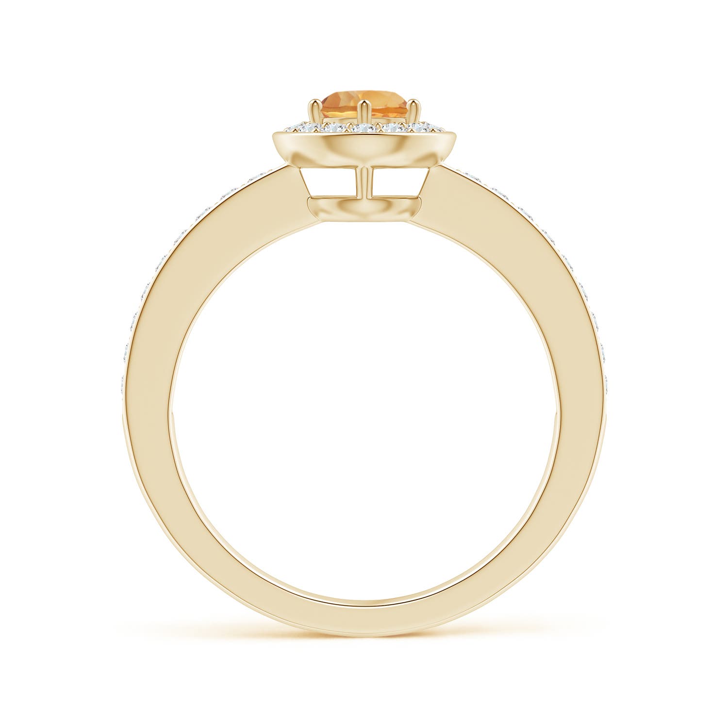 A - Citrine / 0.67 CT / 14 KT Yellow Gold