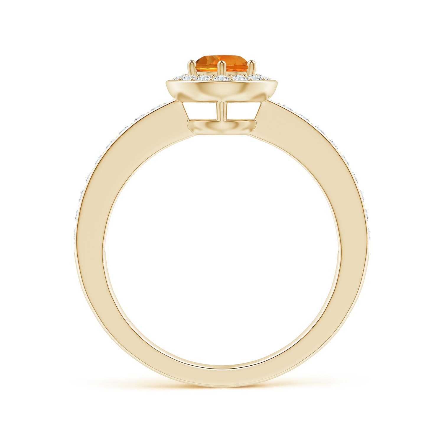 AAAA - Citrine / 0.67 CT / 14 KT Yellow Gold