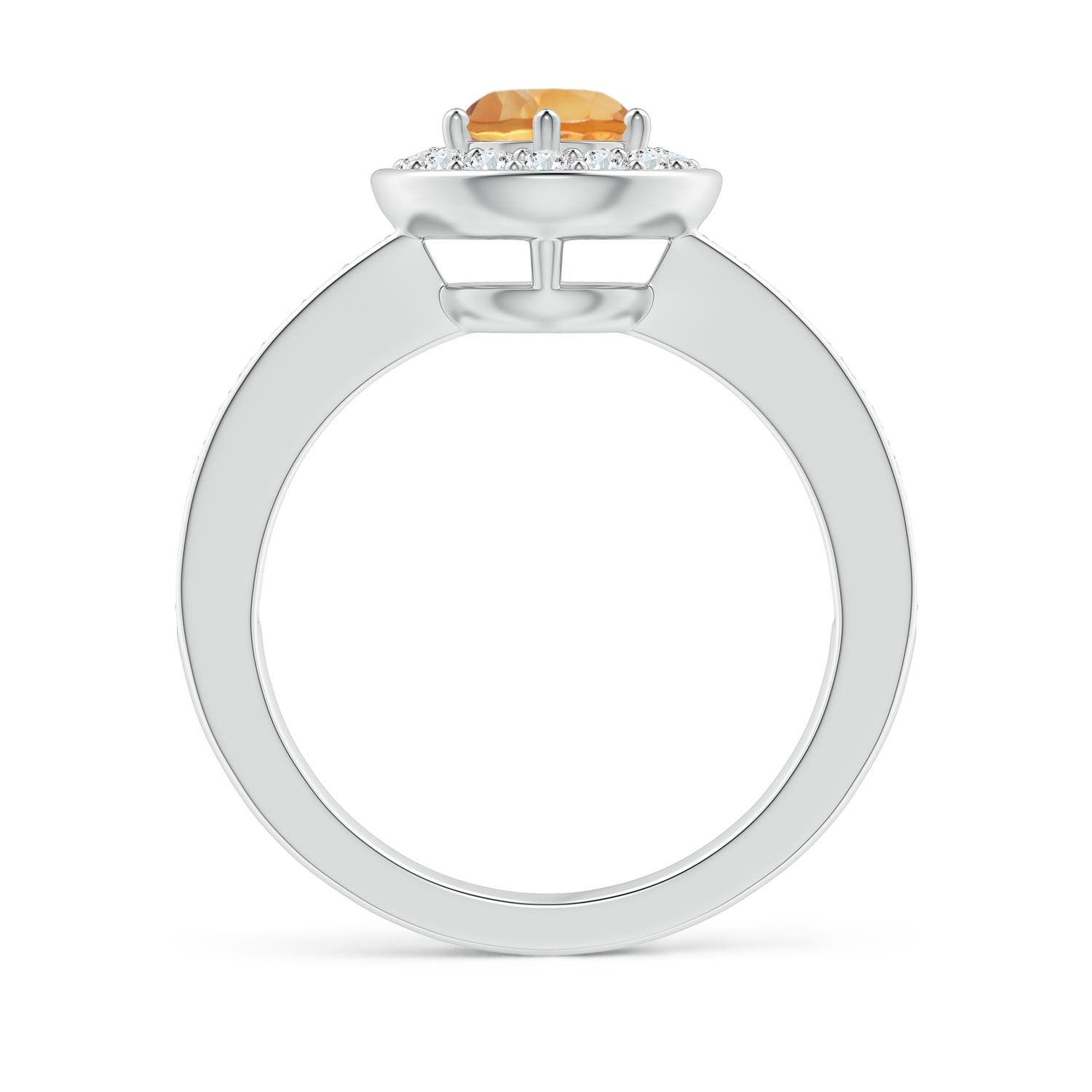 A - Citrine / 1.06 CT / 14 KT White Gold