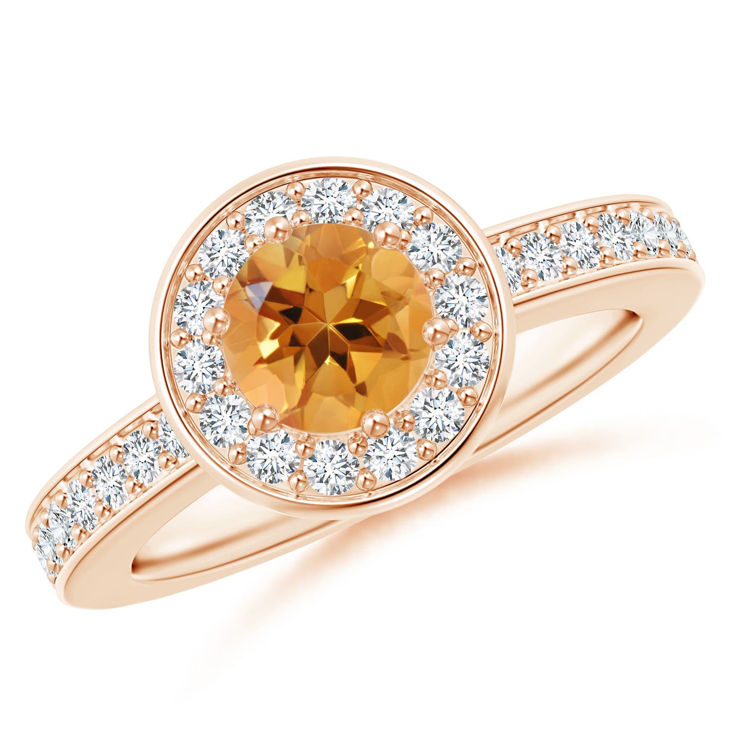 AA - Citrine / 1.06 CT / 14 KT Rose Gold