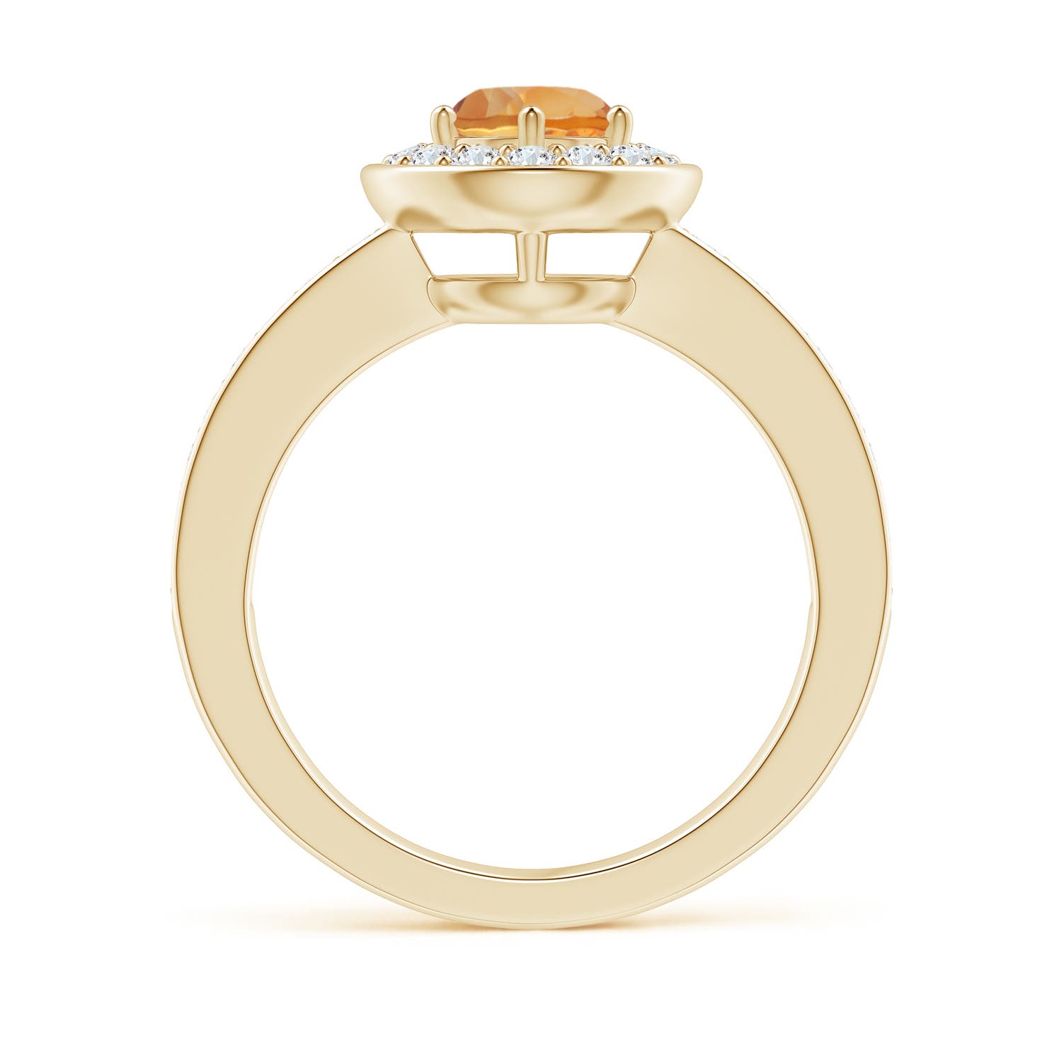 AA - Citrine / 1.06 CT / 14 KT Yellow Gold