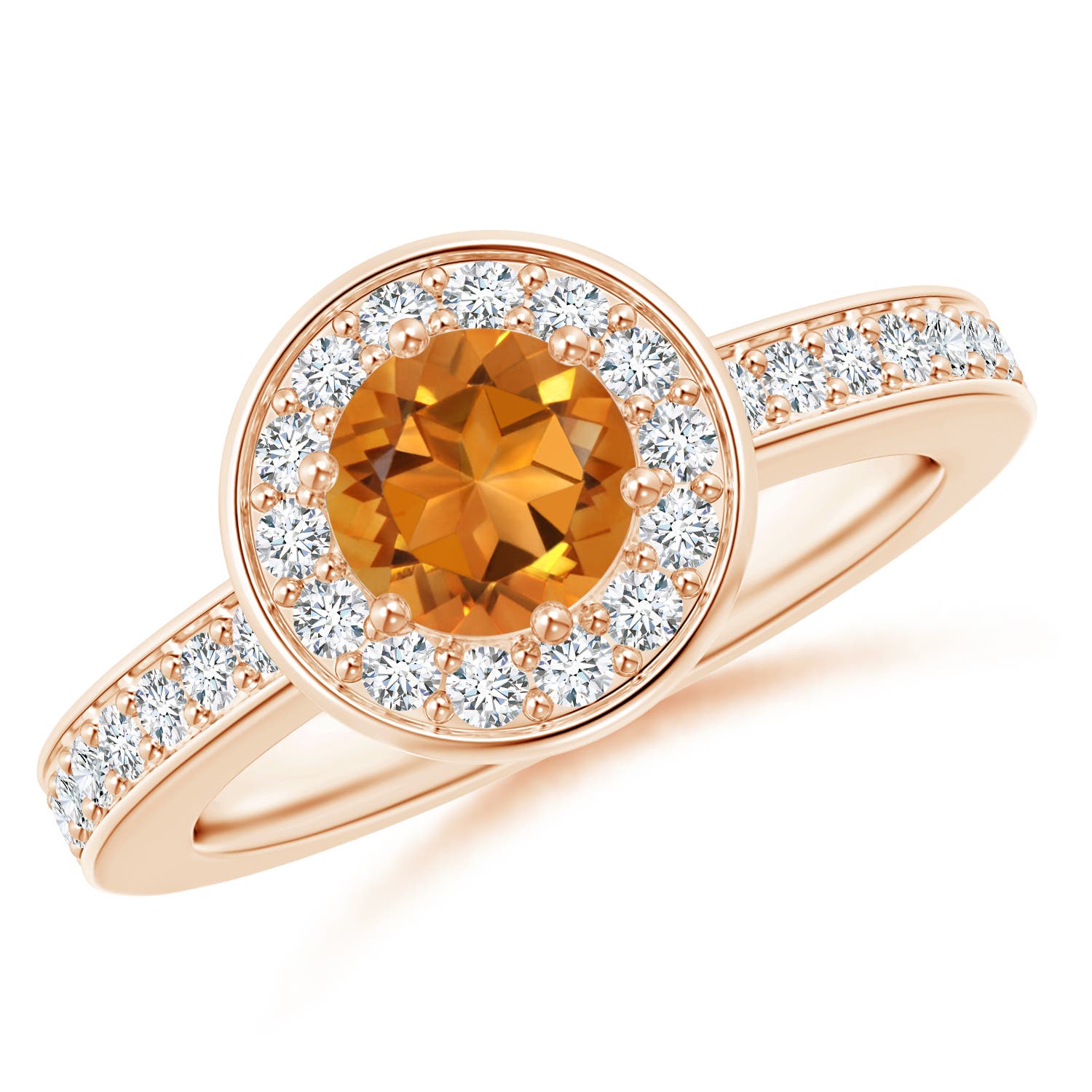 AAA - Citrine / 1.06 CT / 14 KT Rose Gold