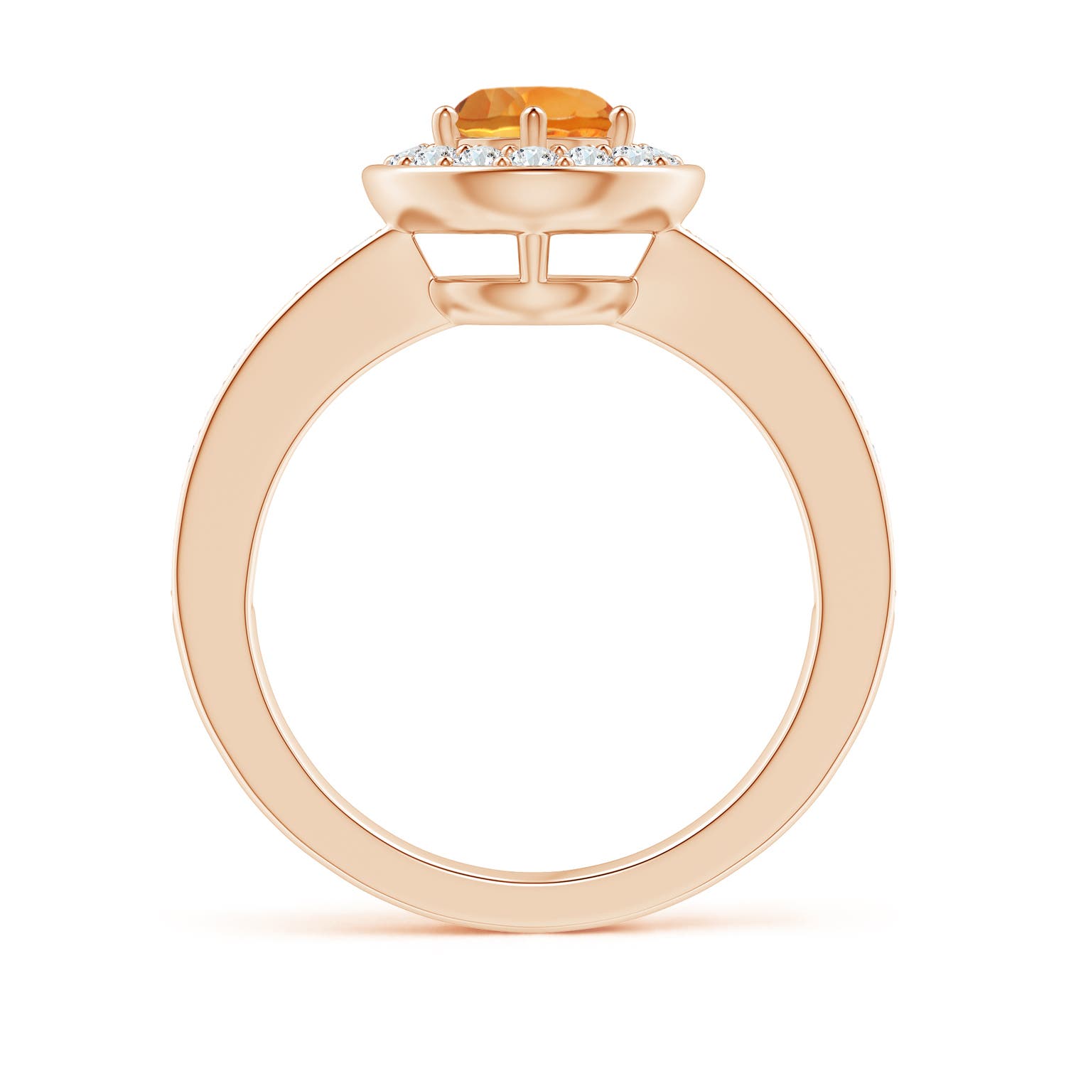 AAA - Citrine / 1.06 CT / 14 KT Rose Gold