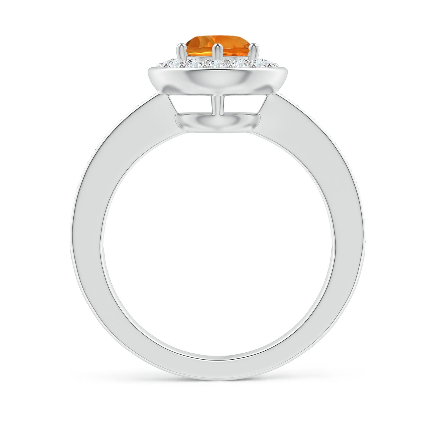 AAAA - Citrine / 1.06 CT / 14 KT White Gold