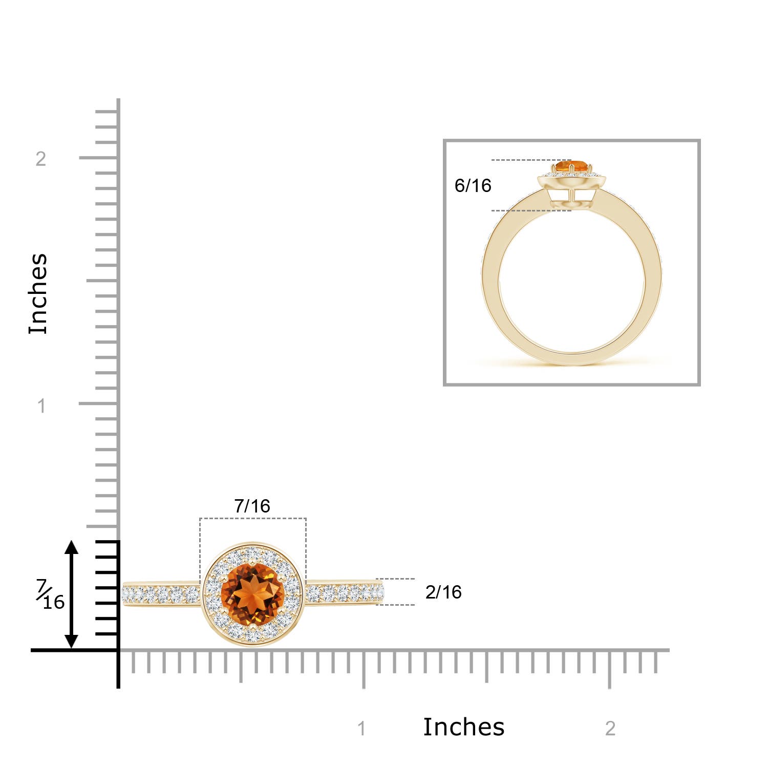 AAAA - Citrine / 1.06 CT / 14 KT Yellow Gold