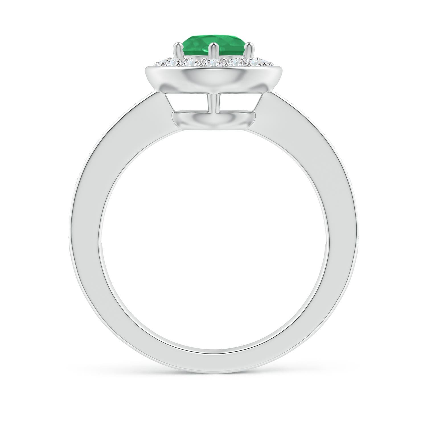 A - Emerald / 1.11 CT / 14 KT White Gold