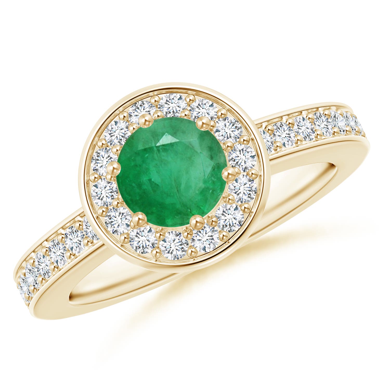 A - Emerald / 1.11 CT / 14 KT Yellow Gold