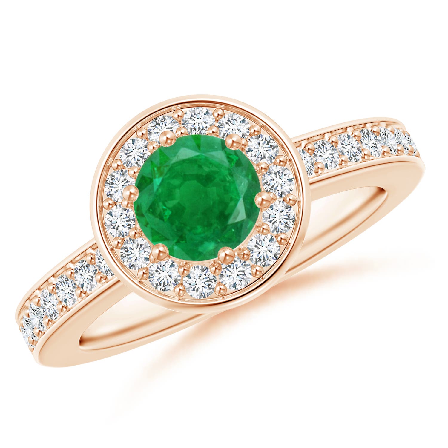 AA - Emerald / 1.11 CT / 14 KT Rose Gold