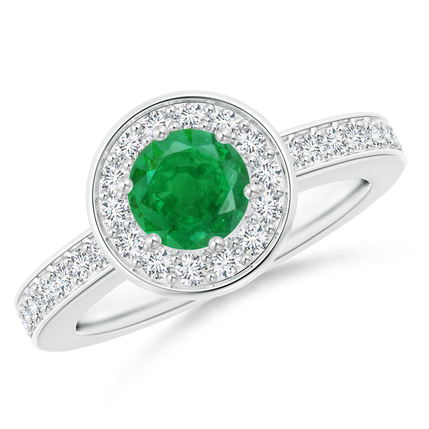 AA - Emerald / 1.11 CT / 14 KT White Gold