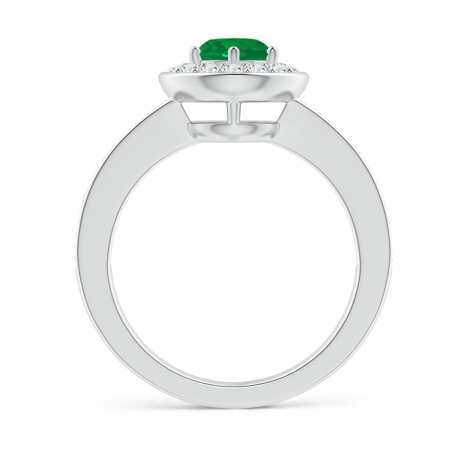 AA - Emerald / 1.11 CT / 14 KT White Gold