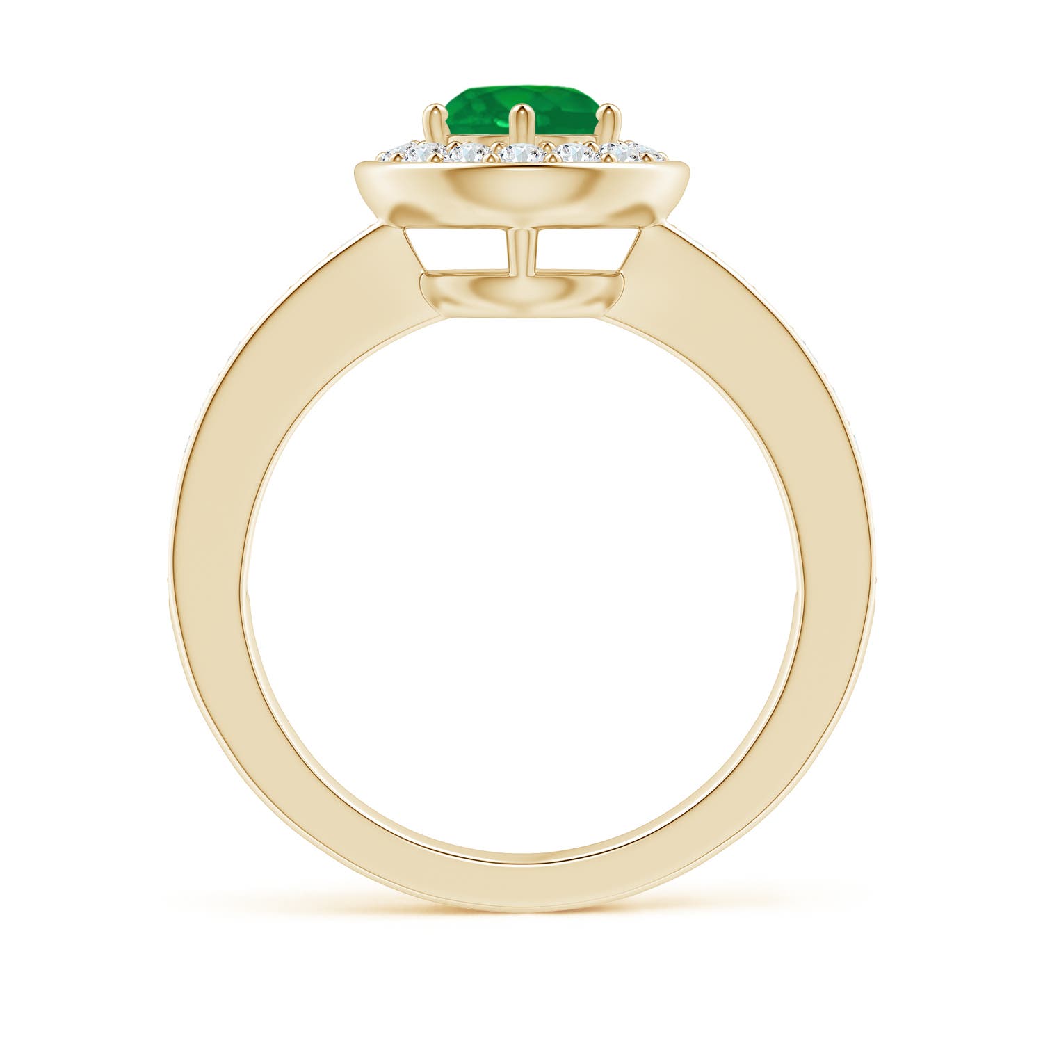 AA - Emerald / 1.11 CT / 14 KT Yellow Gold