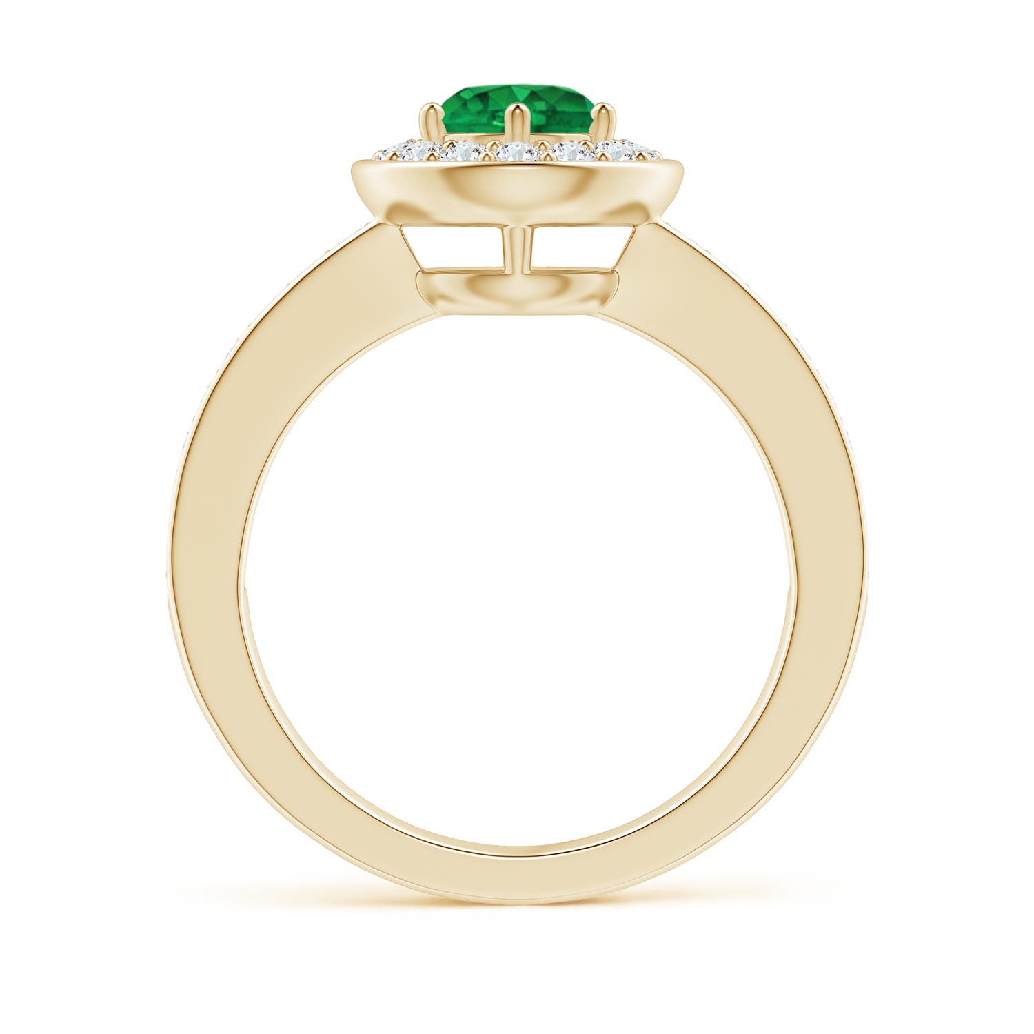 AAA - Emerald / 1.11 CT / 14 KT Yellow Gold