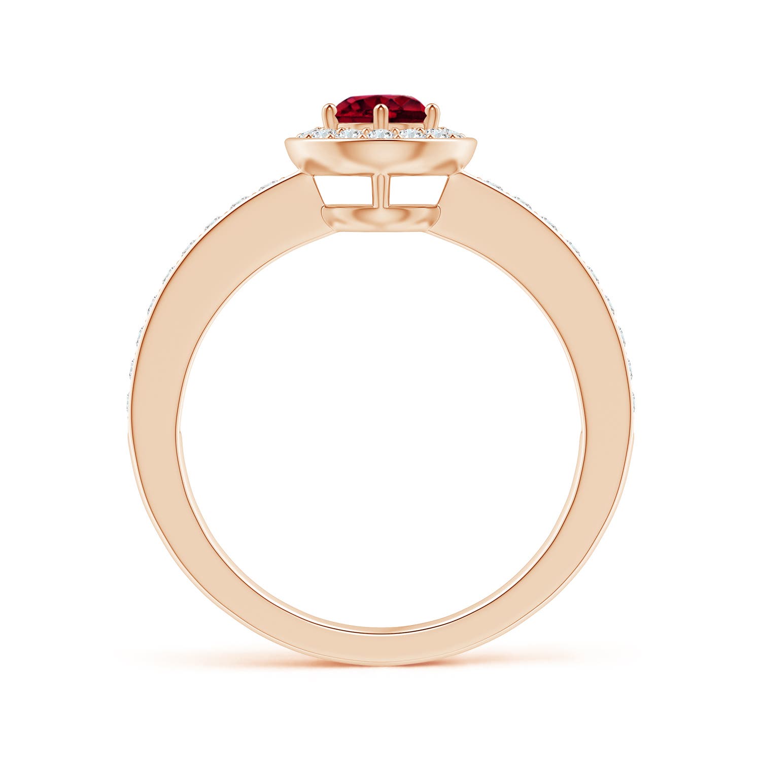 AA - Garnet / 0.82 CT / 14 KT Rose Gold