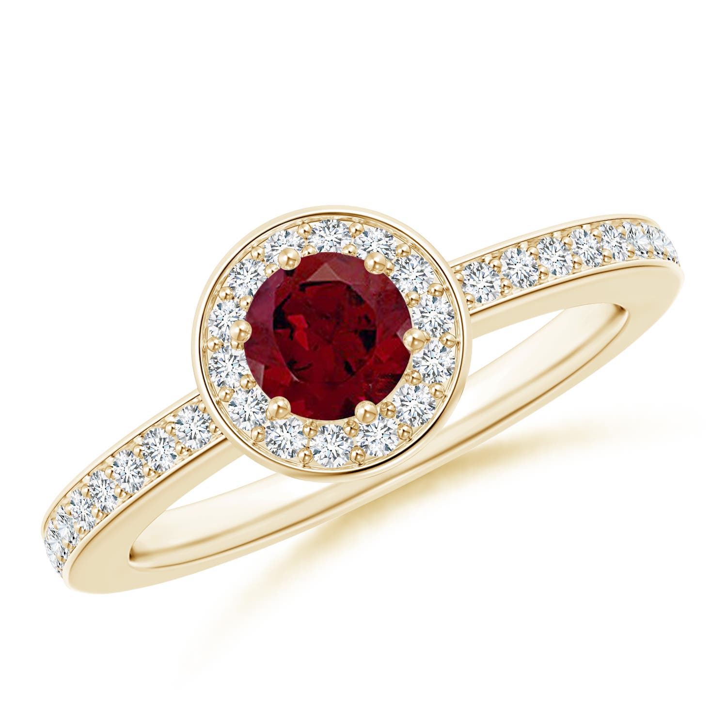 AA - Garnet / 0.82 CT / 14 KT Yellow Gold