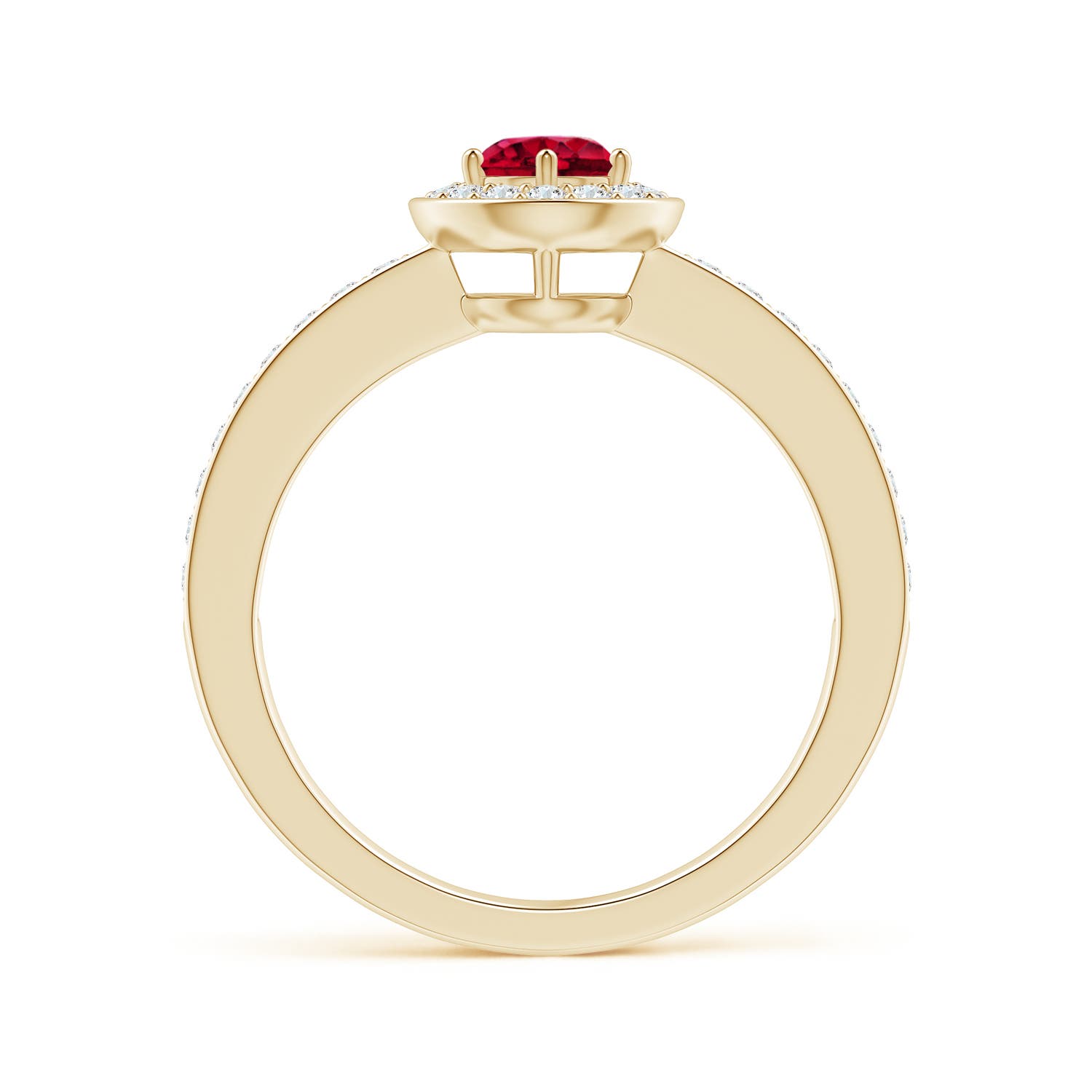 AAAA - Garnet / 0.82 CT / 14 KT Yellow Gold