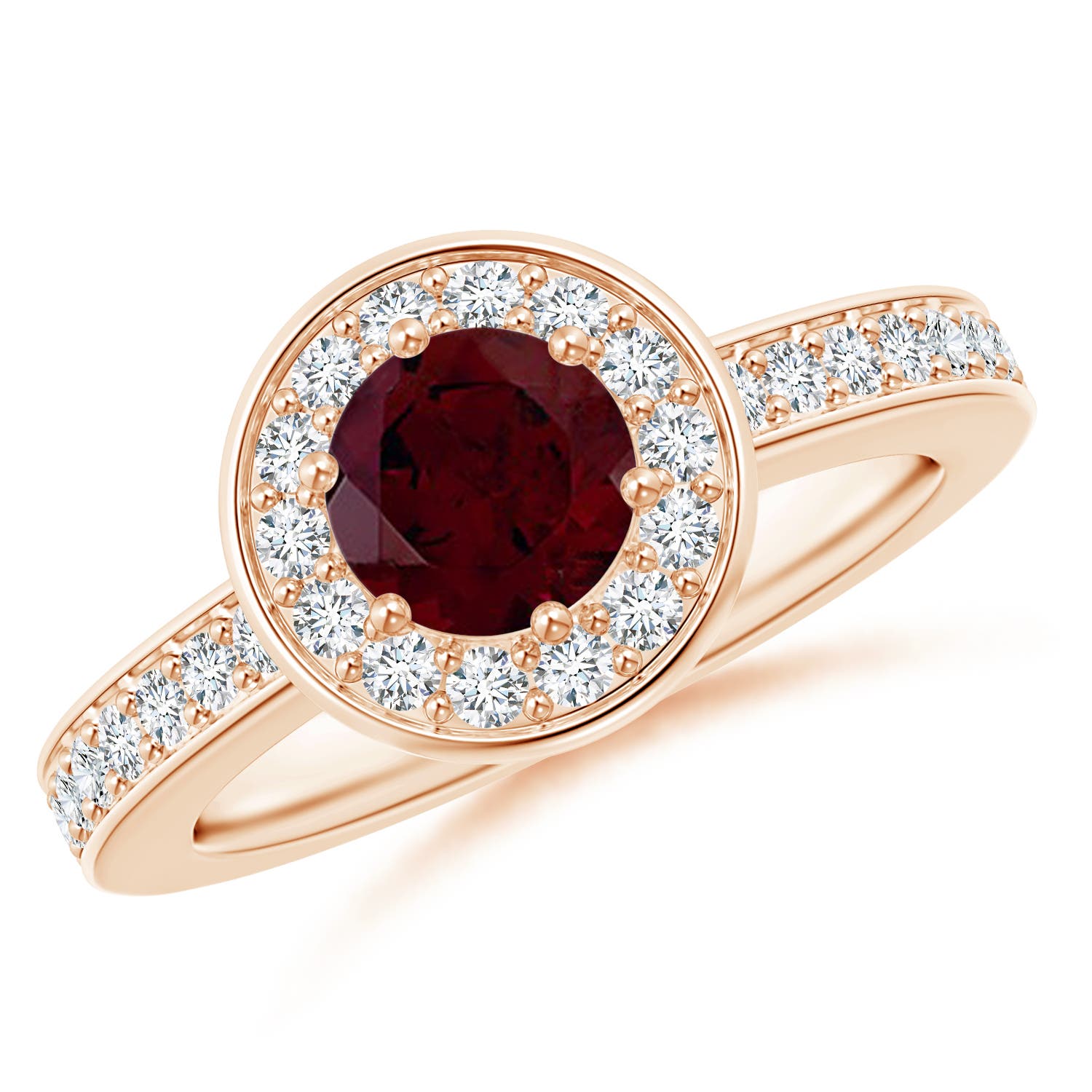 A - Garnet / 1.36 CT / 14 KT Rose Gold