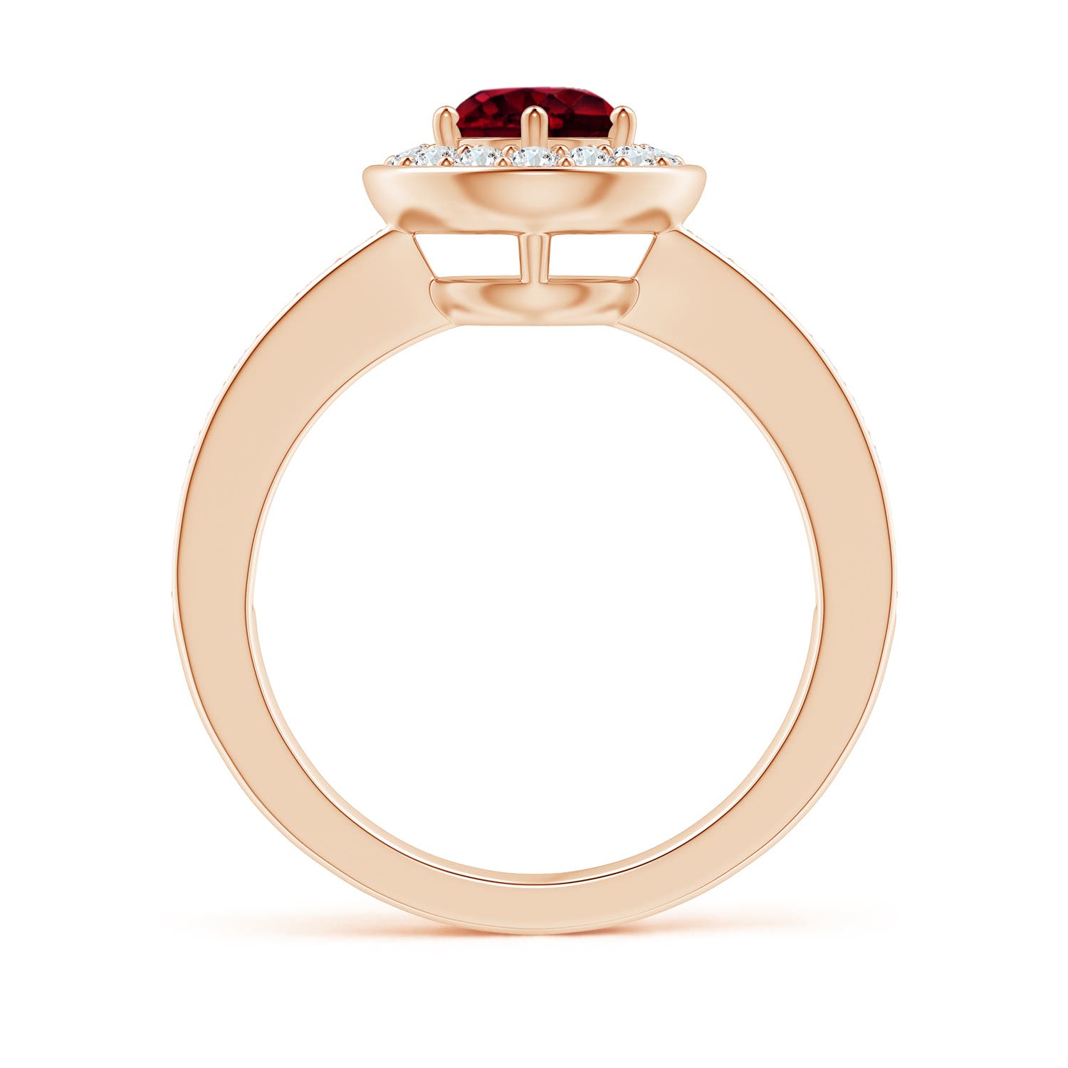 A - Garnet / 1.36 CT / 14 KT Rose Gold